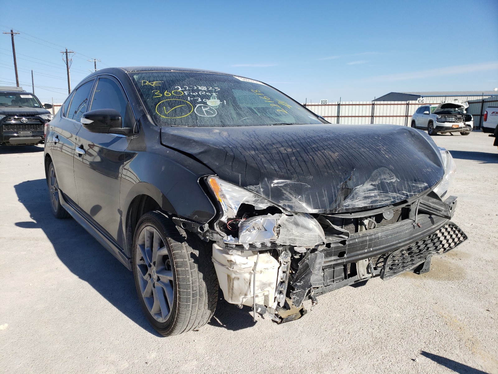 NISSAN SENTRA S 2015 3n1ab7ap0fy221618