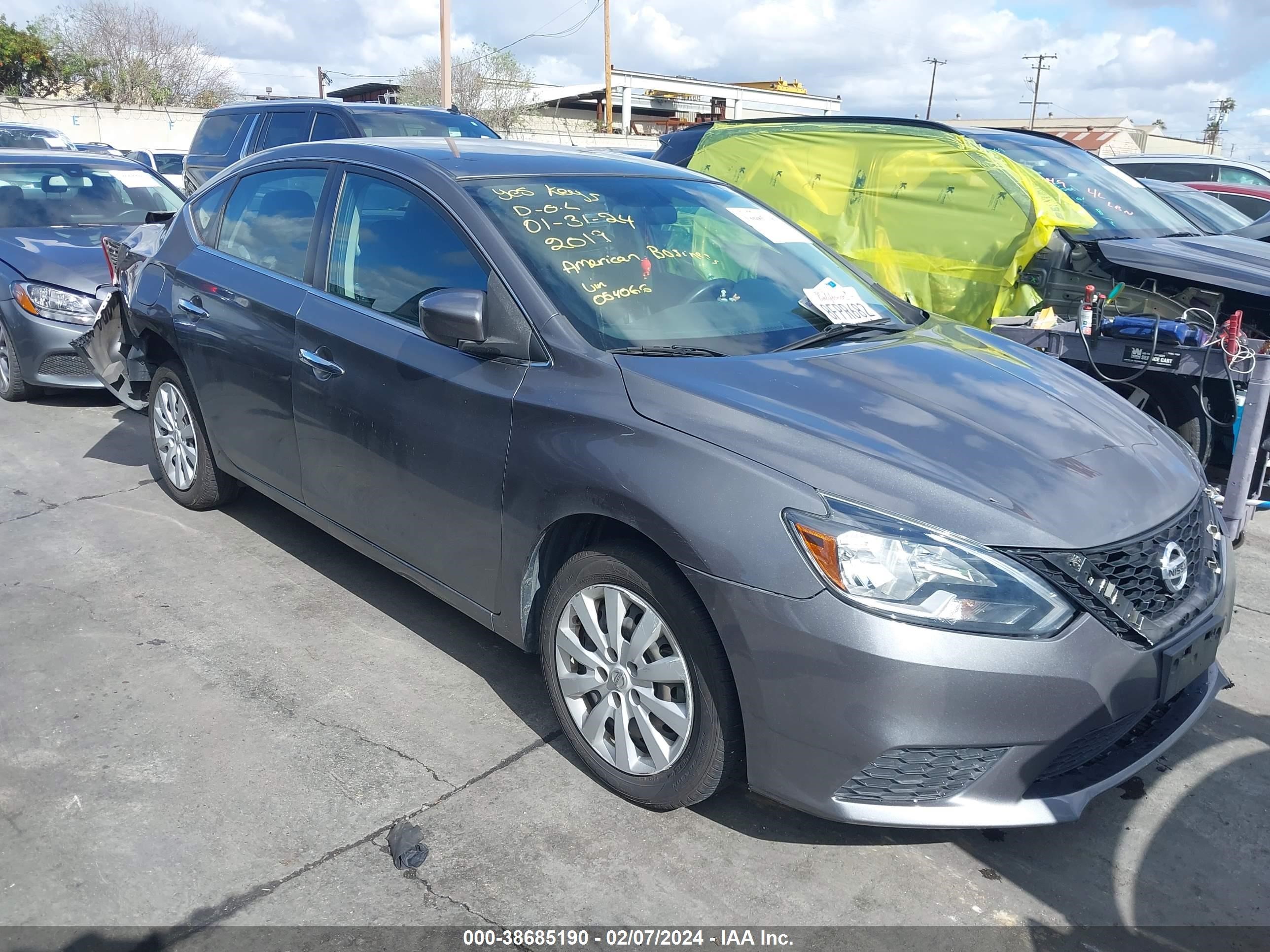 NISSAN SENTRA 2019 3n1ab7ap0ky241426