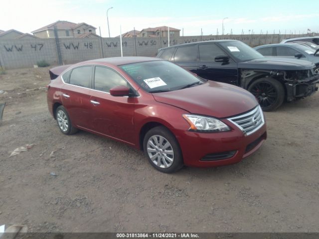 NISSAN SENTRA S 2015 3n1ab7ap1fy369471