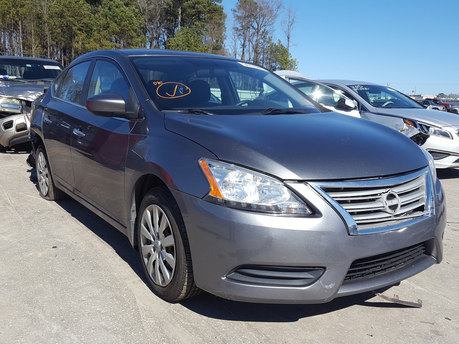 NISSAN SENTRA S 2015 3n1ab7ap1fy377893