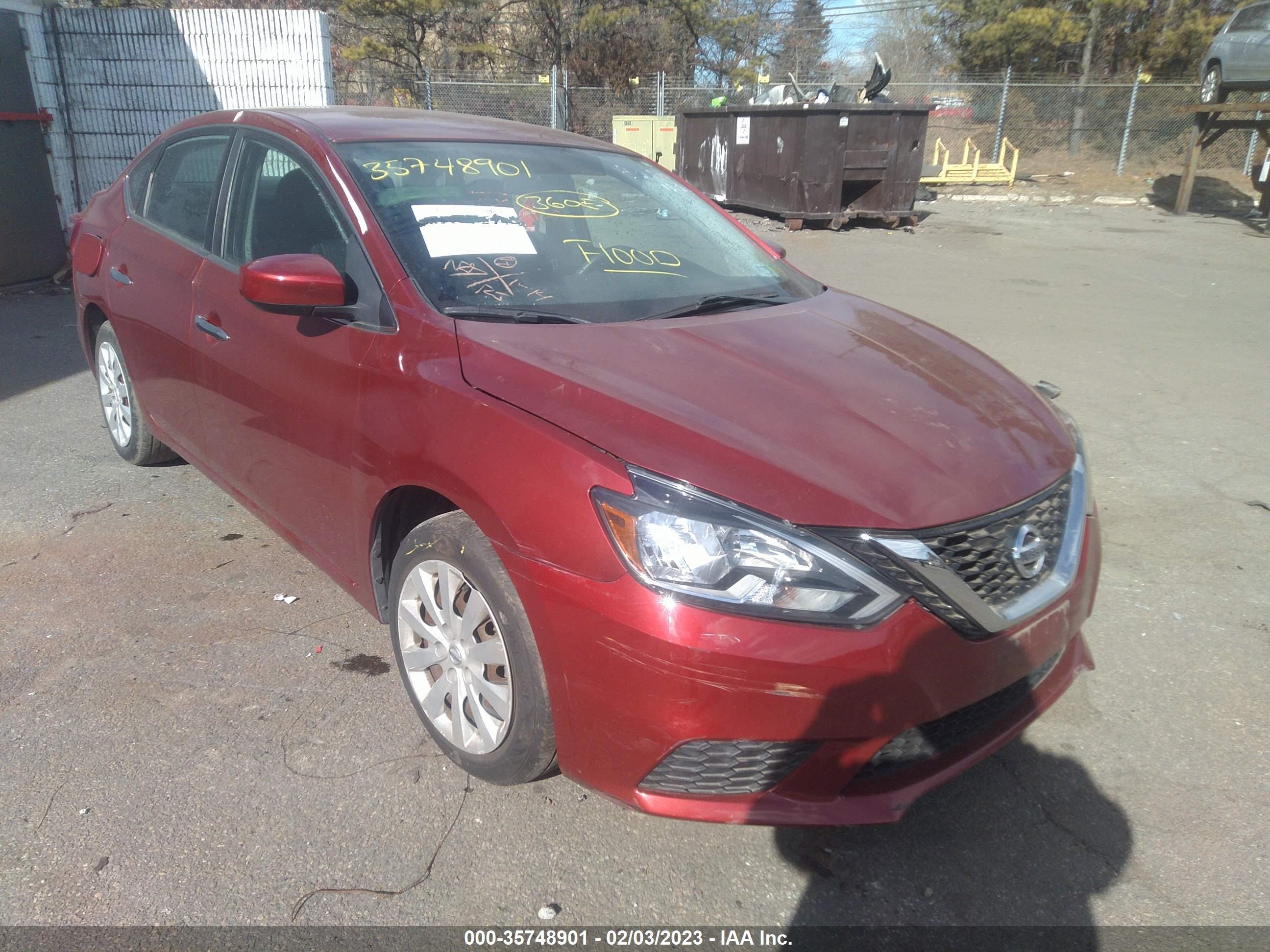 NISSAN SENTRA 2016 3n1ab7ap1gy315248