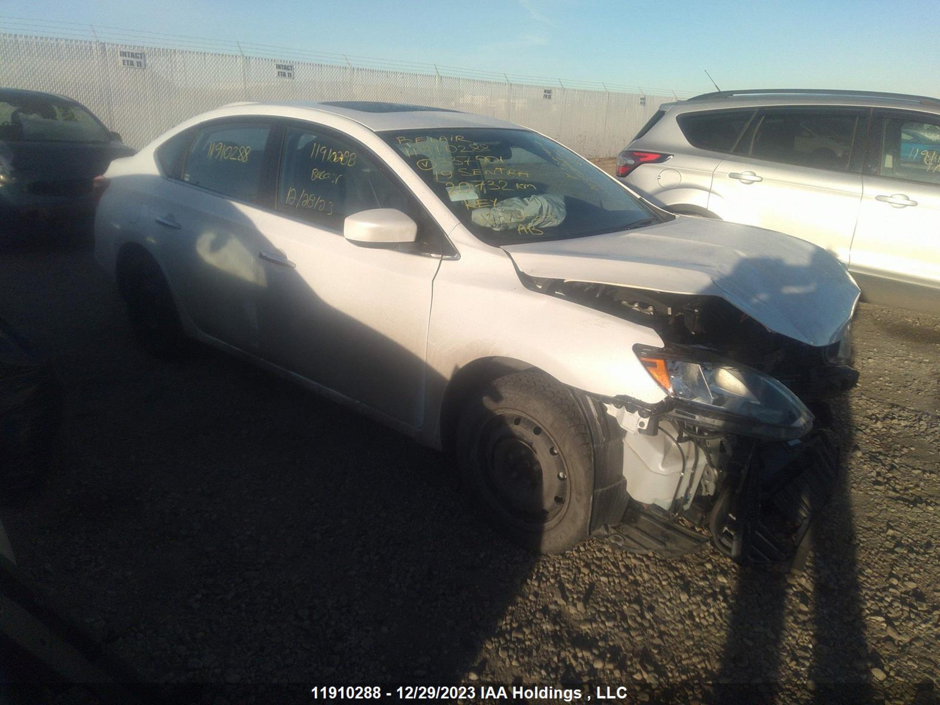 NISSAN SENTRA 2019 3n1ab7ap2ky337901