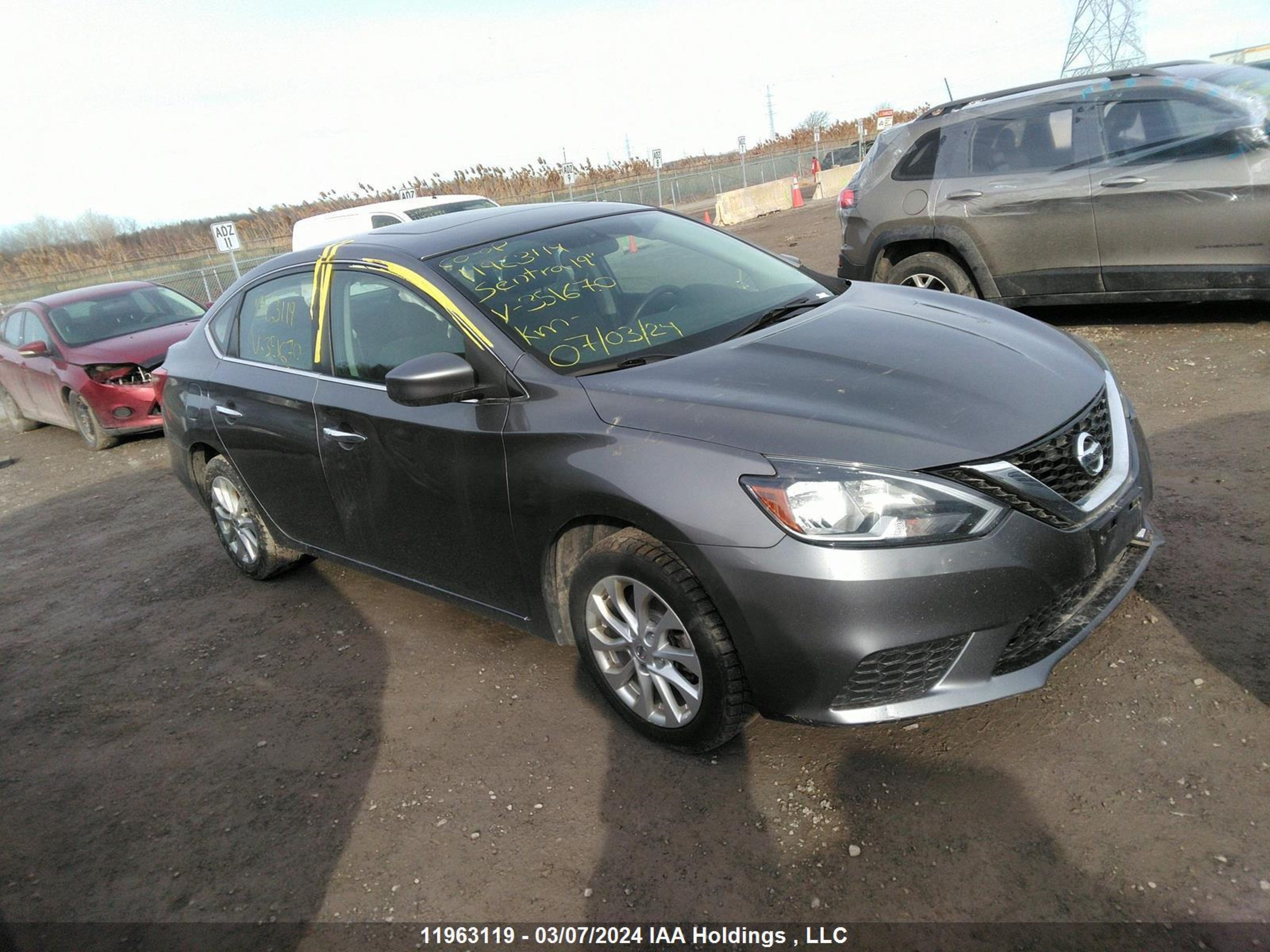 NISSAN SENTRA 2019 3n1ab7ap2ky351670