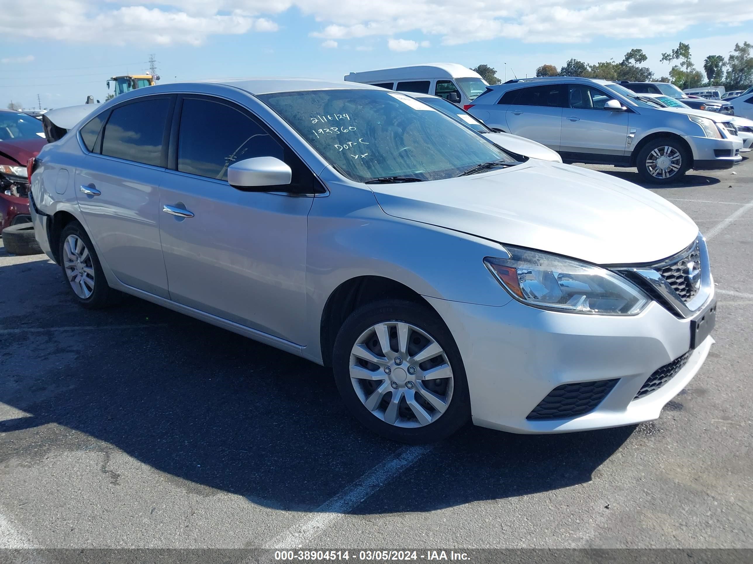 NISSAN SENTRA 2019 3n1ab7ap5ky344602