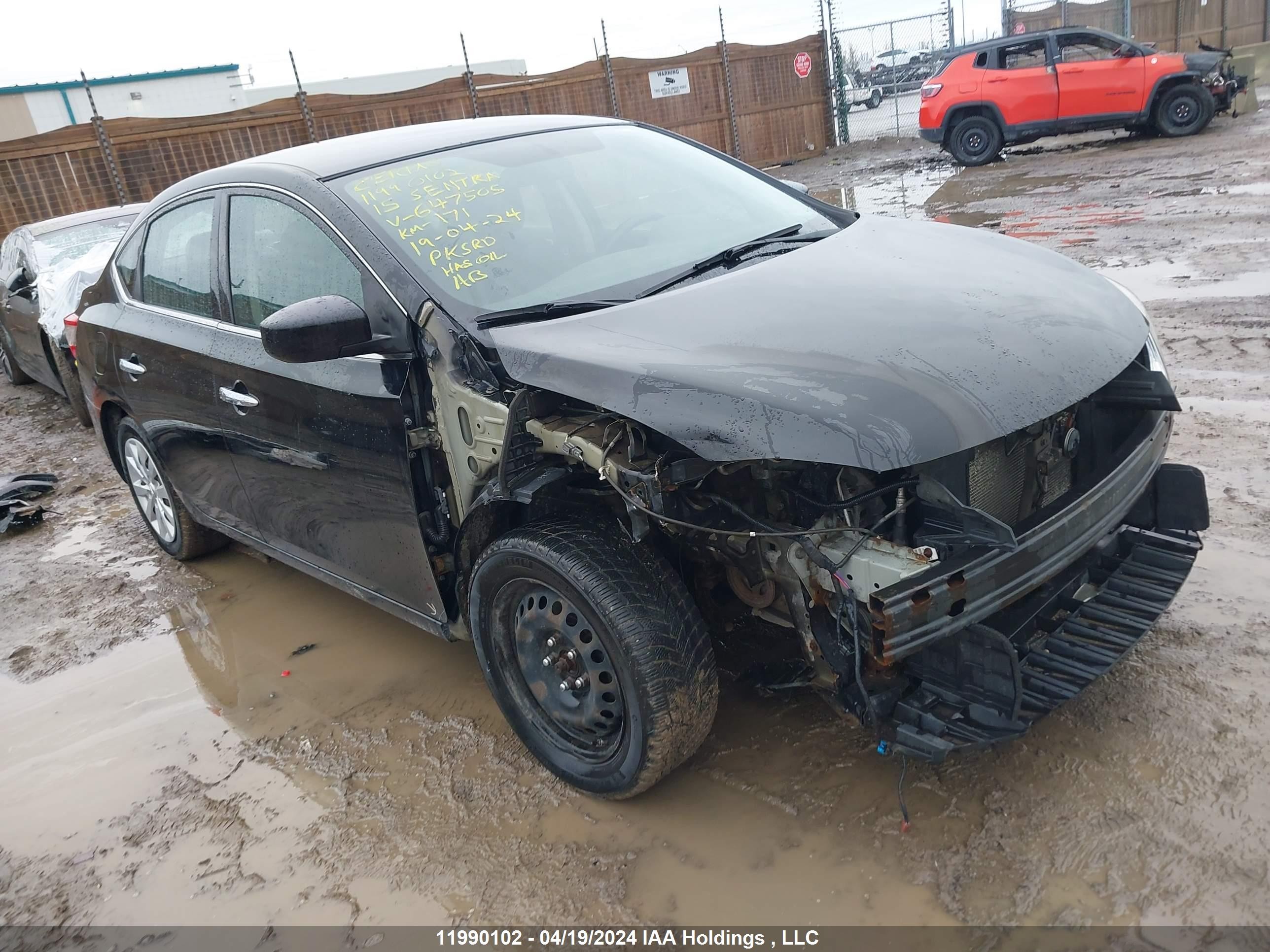 NISSAN SENTRA 2015 3n1ab7ap6fl647505