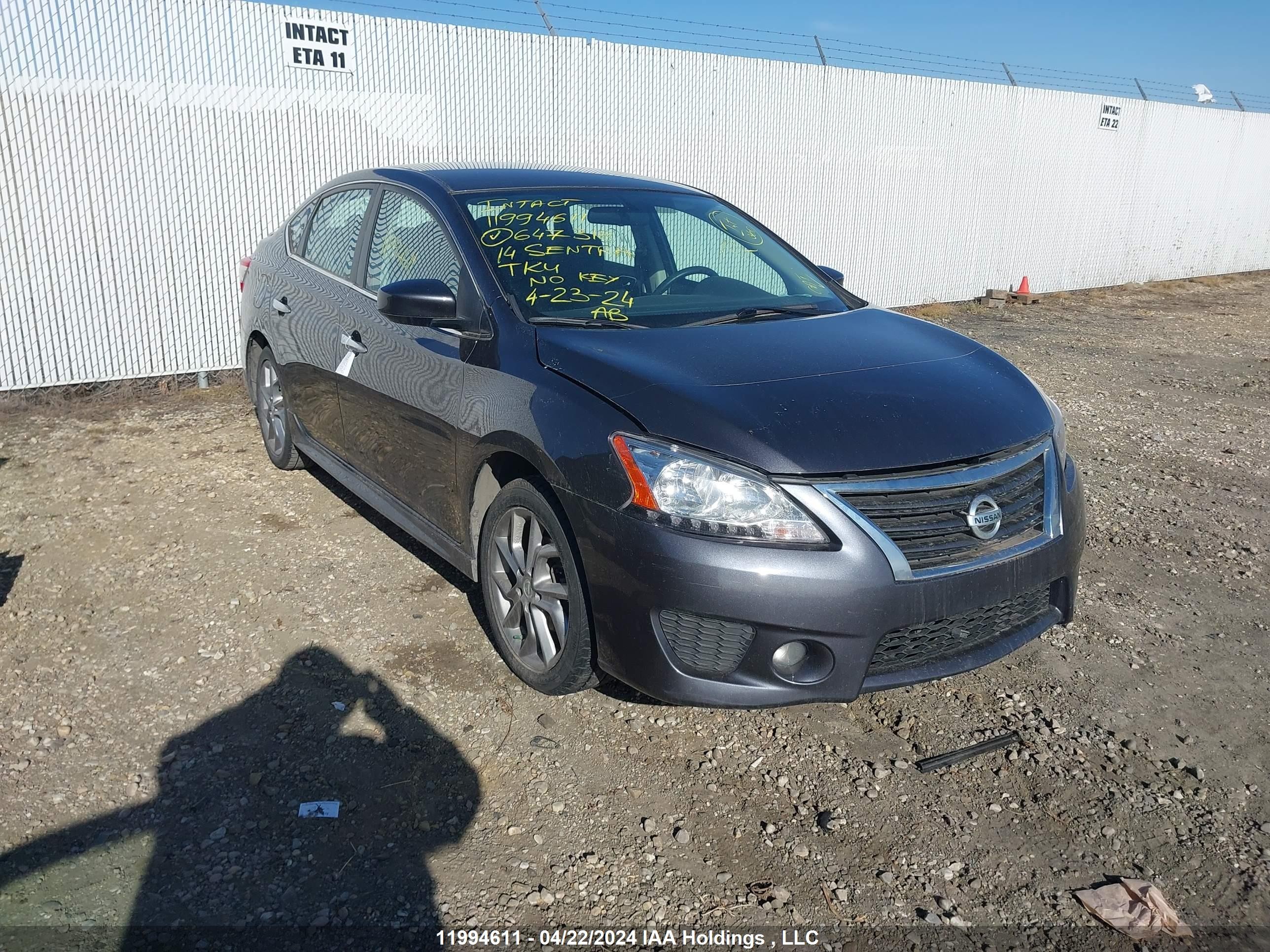 NISSAN SENTRA 2014 3n1ab7ap9el647318