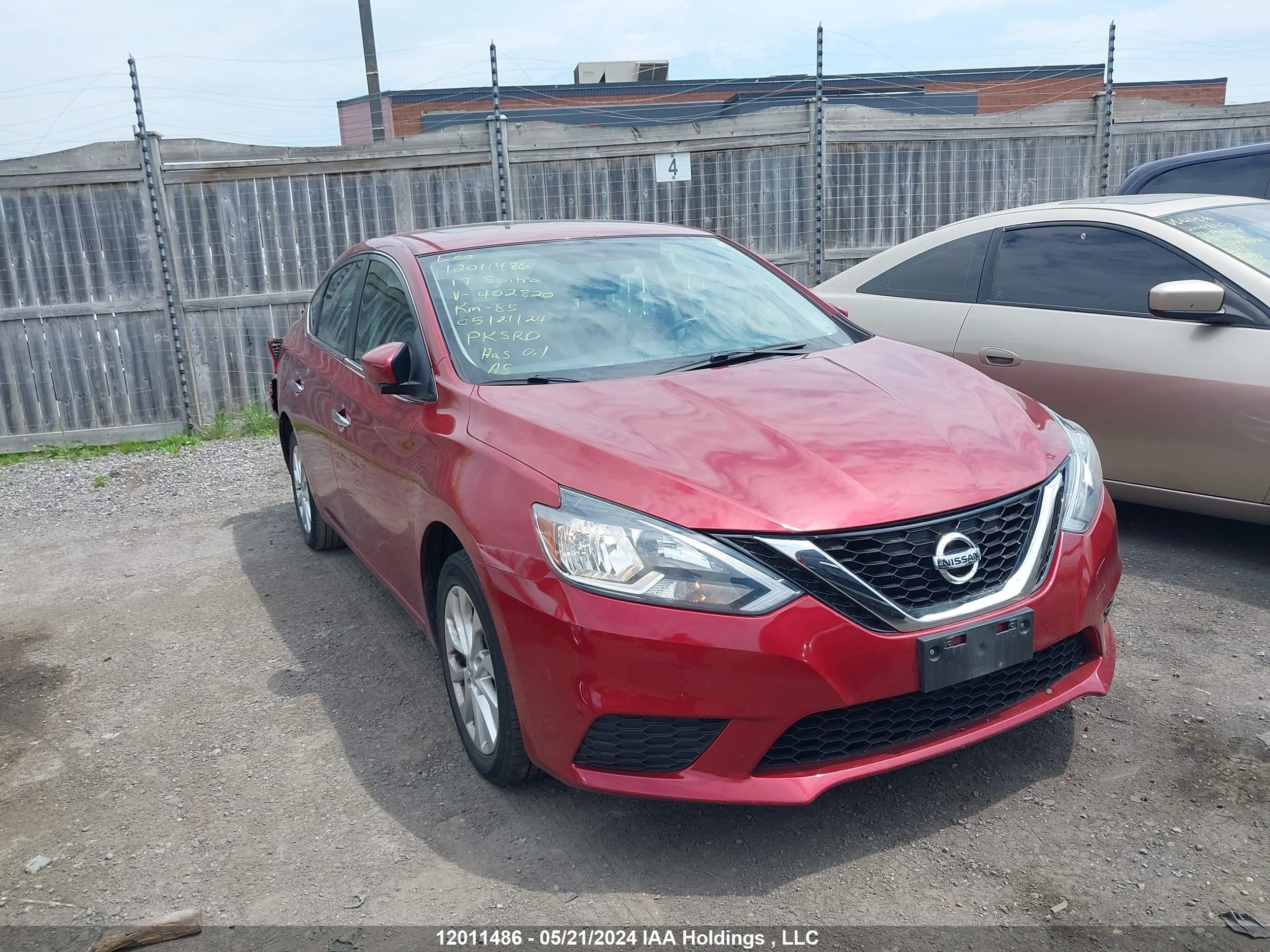 NISSAN SENTRA 2017 3n1ab7ap9hy402820