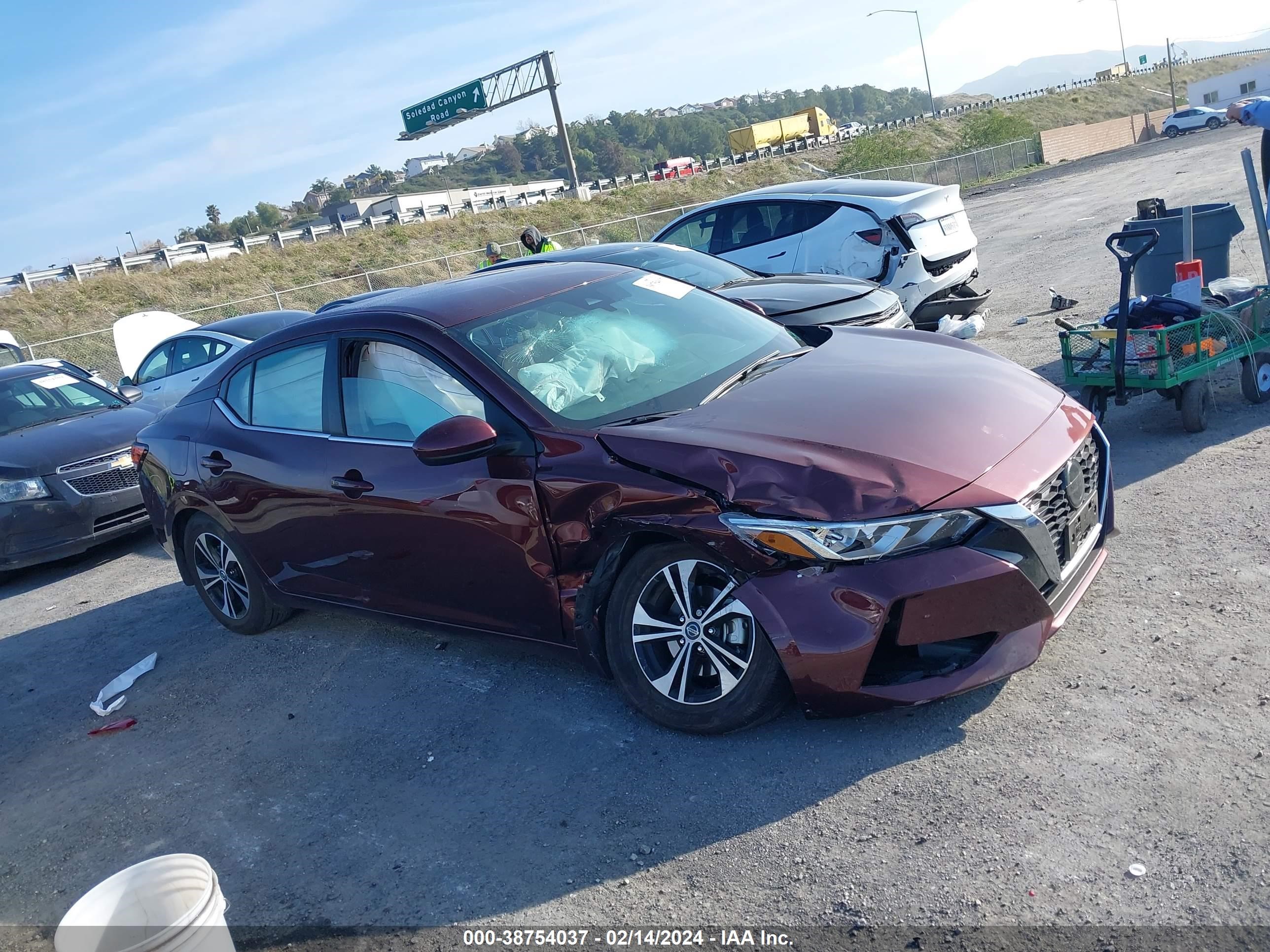 NISSAN SENTRA 2021 3n1ab8cv2my258992