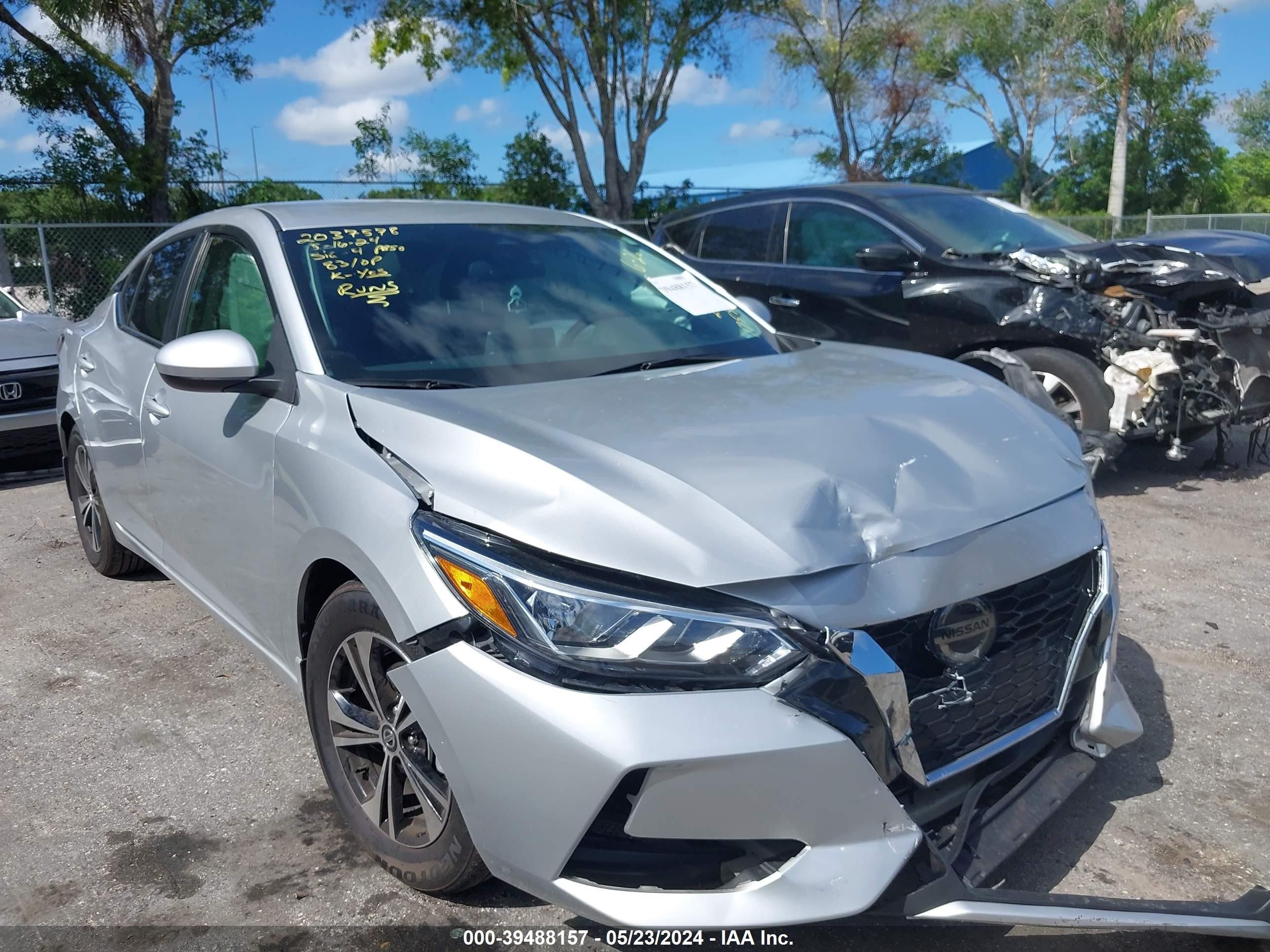 NISSAN SENTRA 2021 3n1ab8cv9my261758