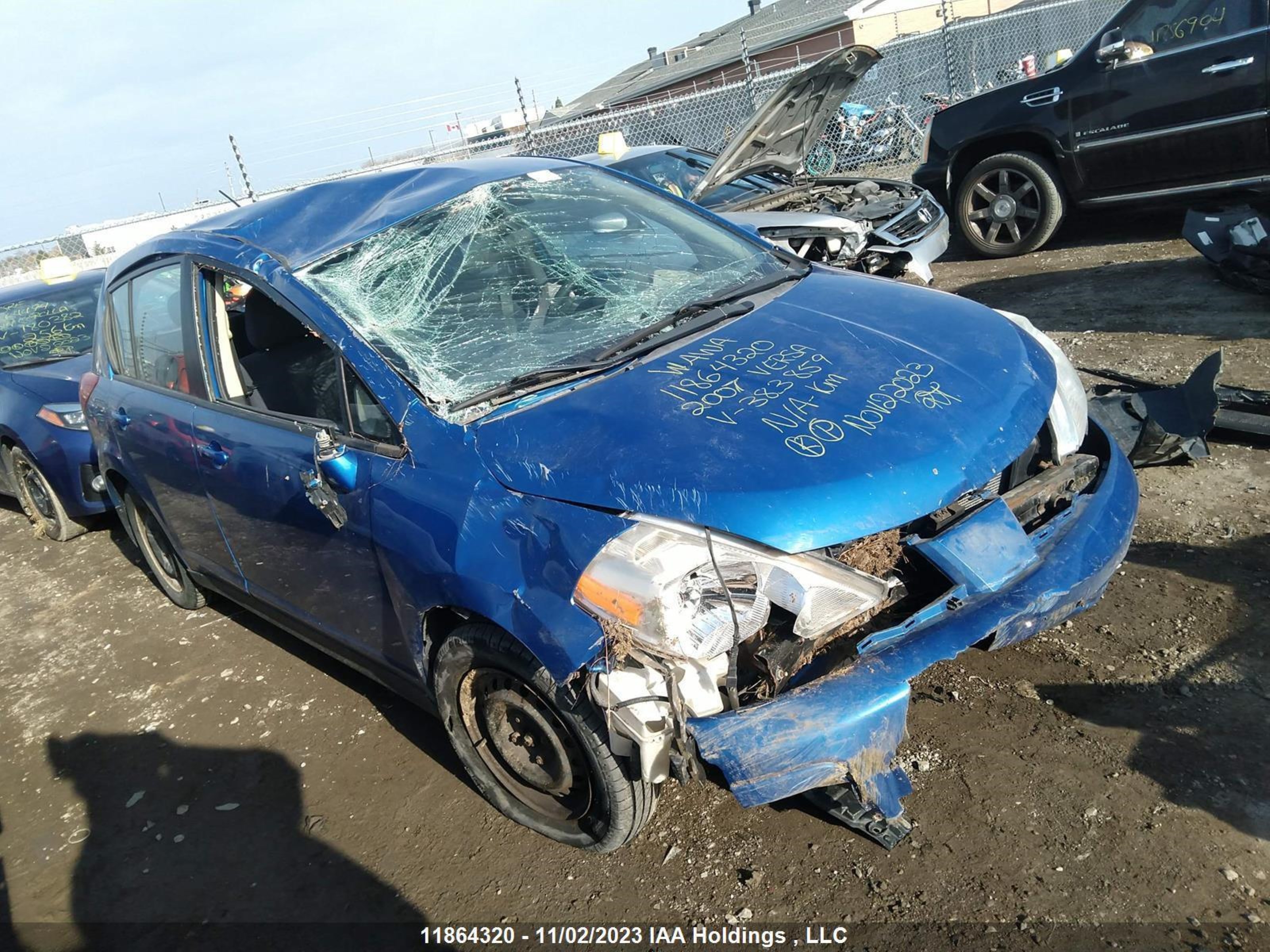 NISSAN VERSA 2007 3n1bc13e87l383859