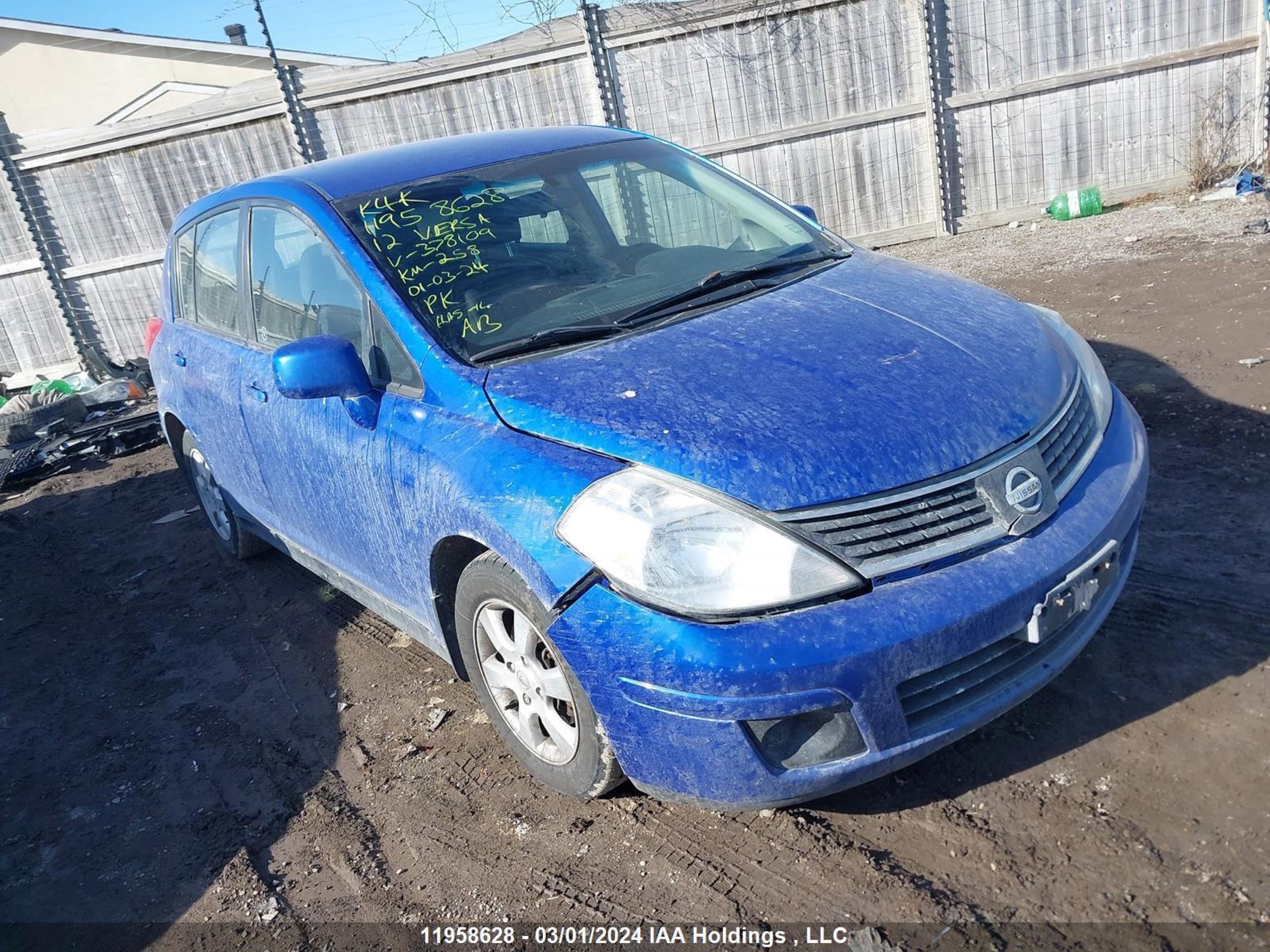 NISSAN VERSA 2012 3n1bc1cp1cl378109