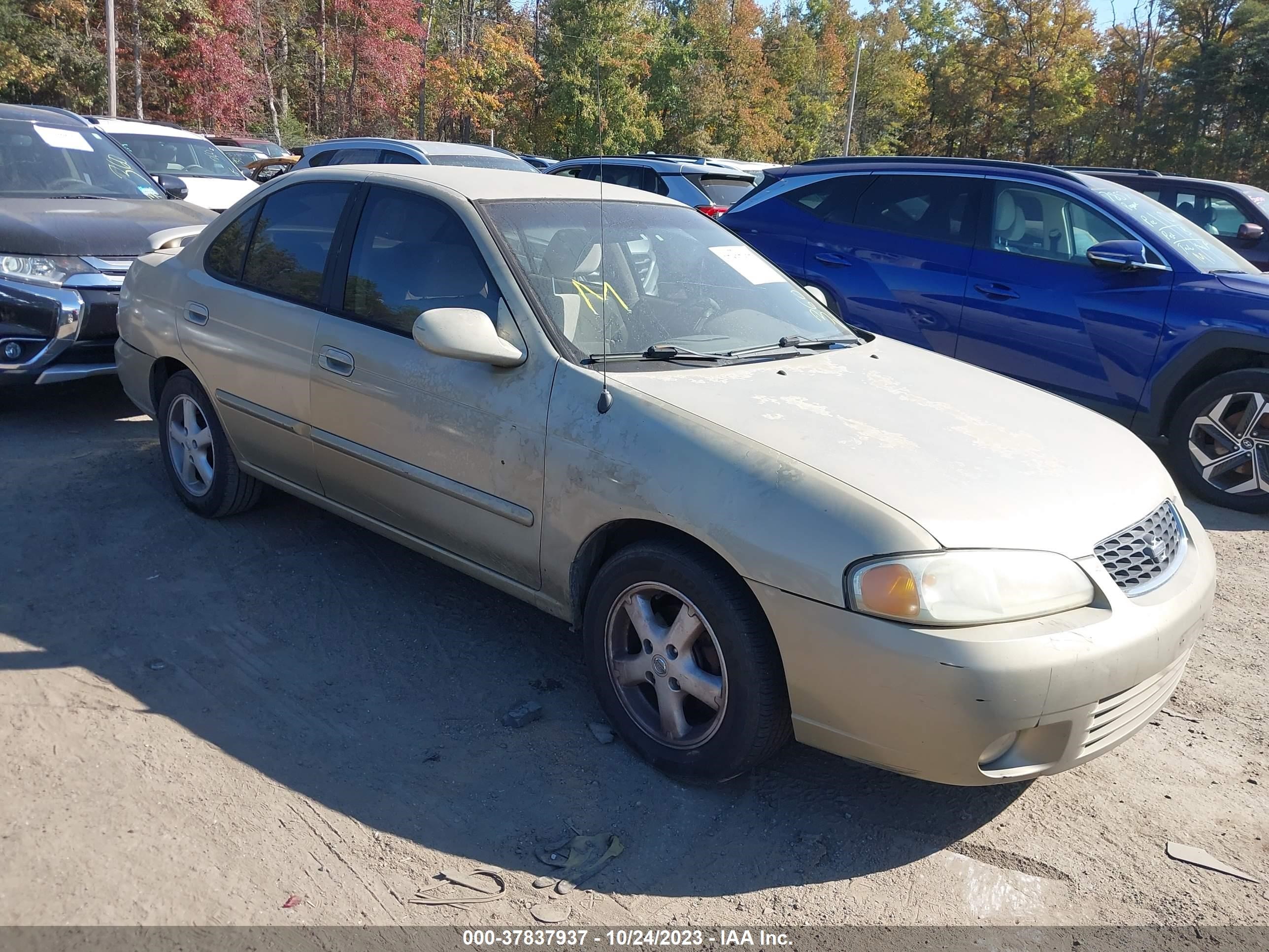 NISSAN SENTRA 2002 3n1cb51a72l550378