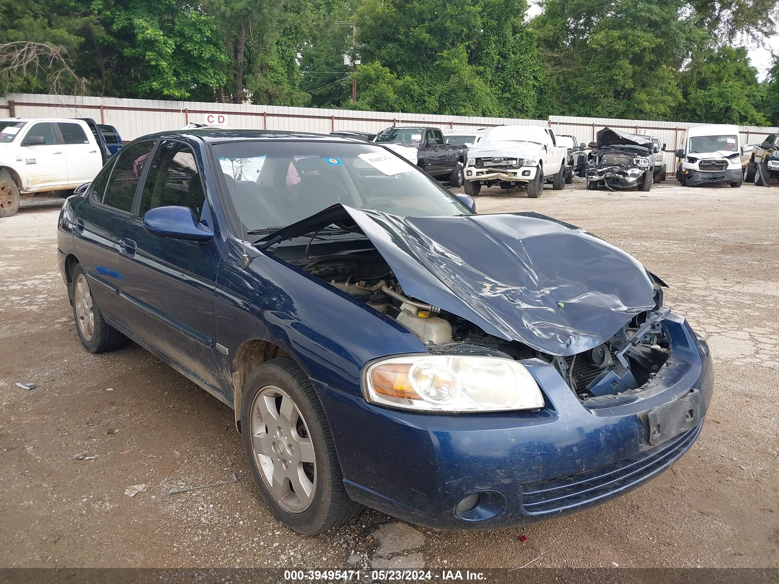 NISSAN SENTRA 2006 3n1cb51ax6l623345