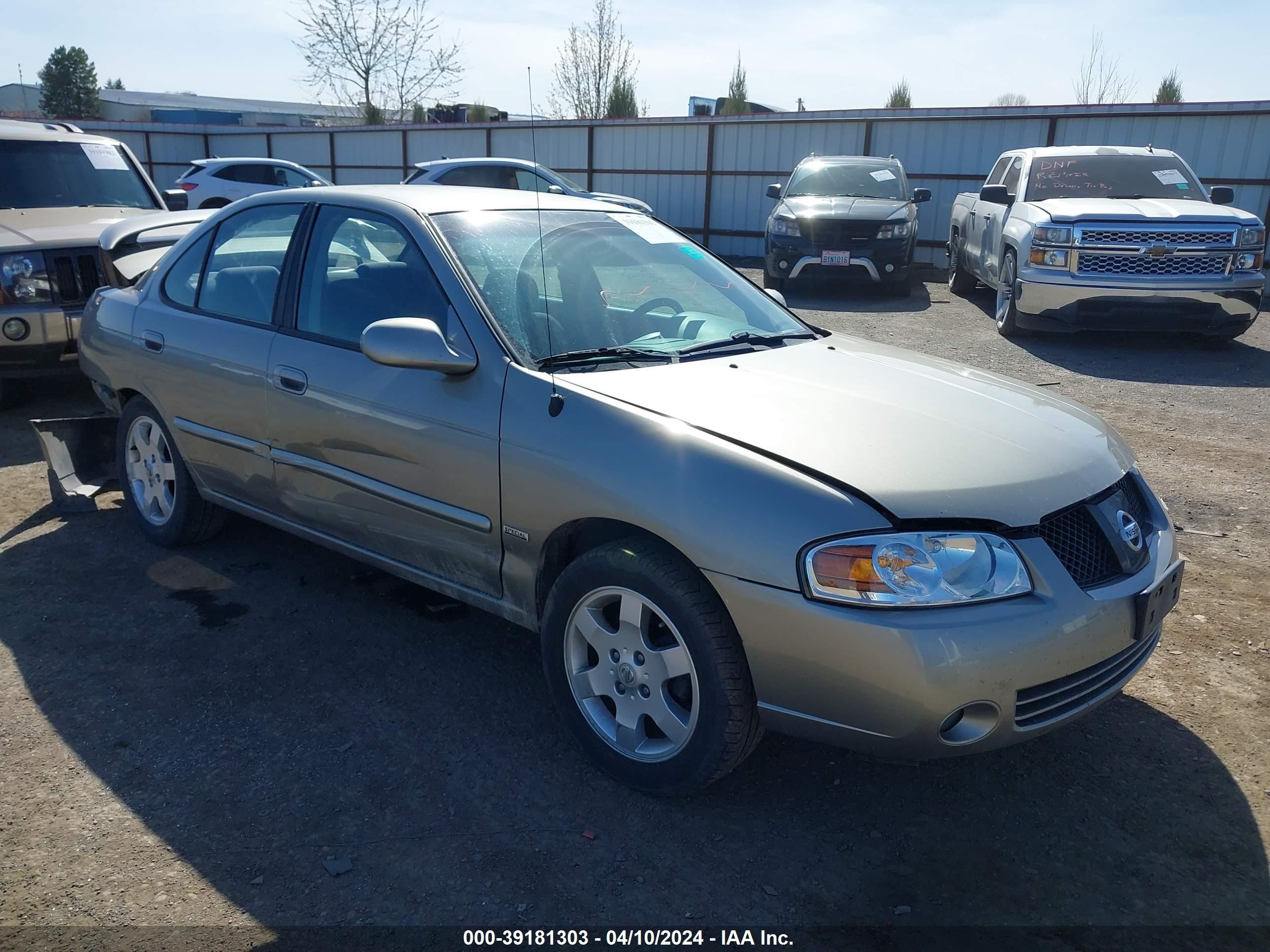 NISSAN SENTRA 2006 3n1cb51d06l631304