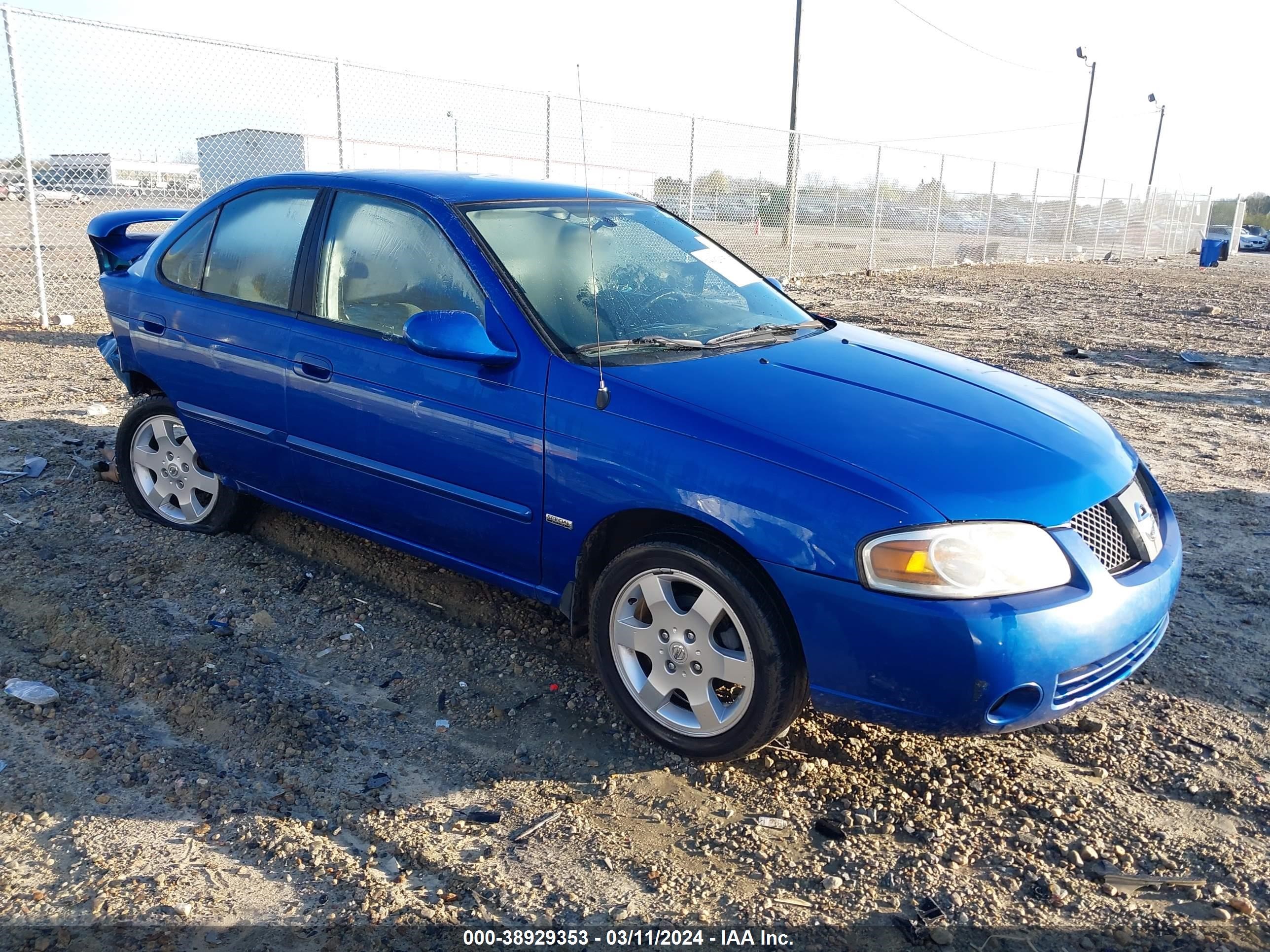 NISSAN SENTRA 2006 3n1cb51d16l607478