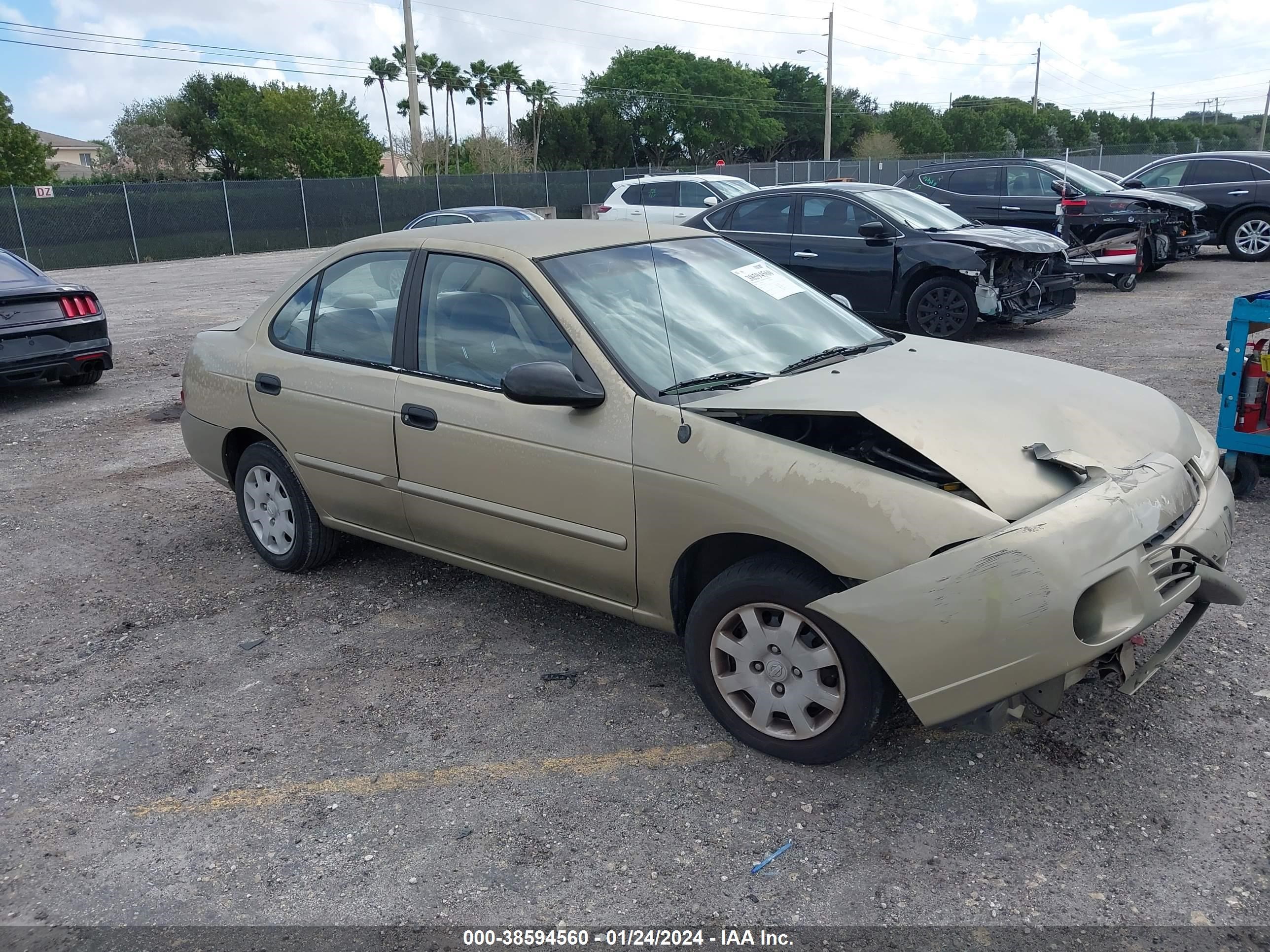 NISSAN SENTRA 2002 3n1cb51d22l673564