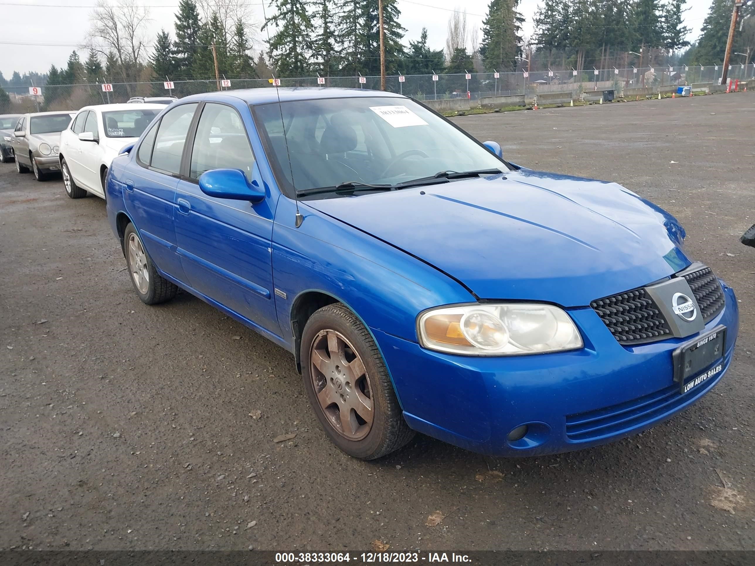 NISSAN SENTRA 2006 3n1cb51d26l453069