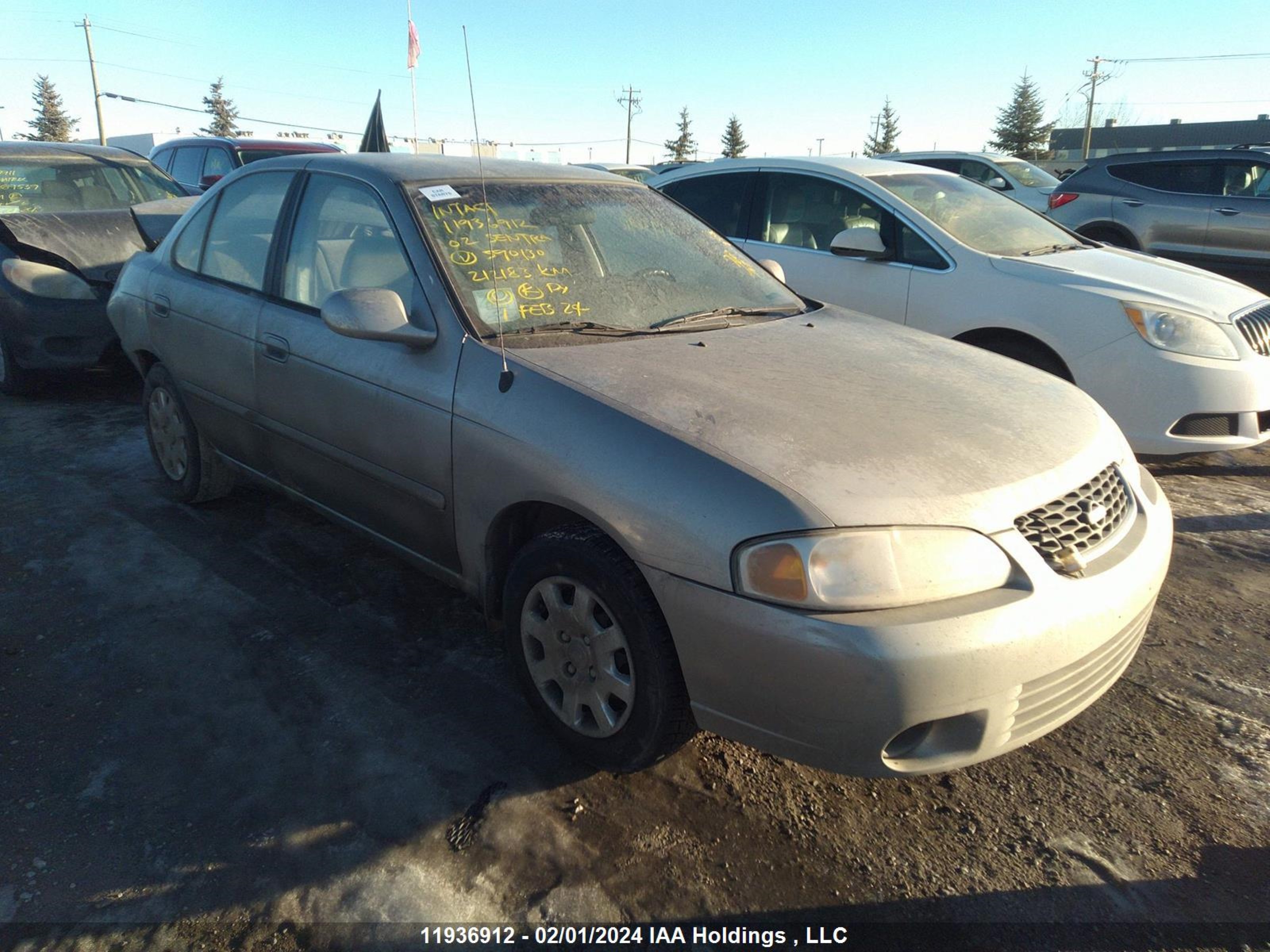 NISSAN SENTRA 2002 3n1cb51d32l590130