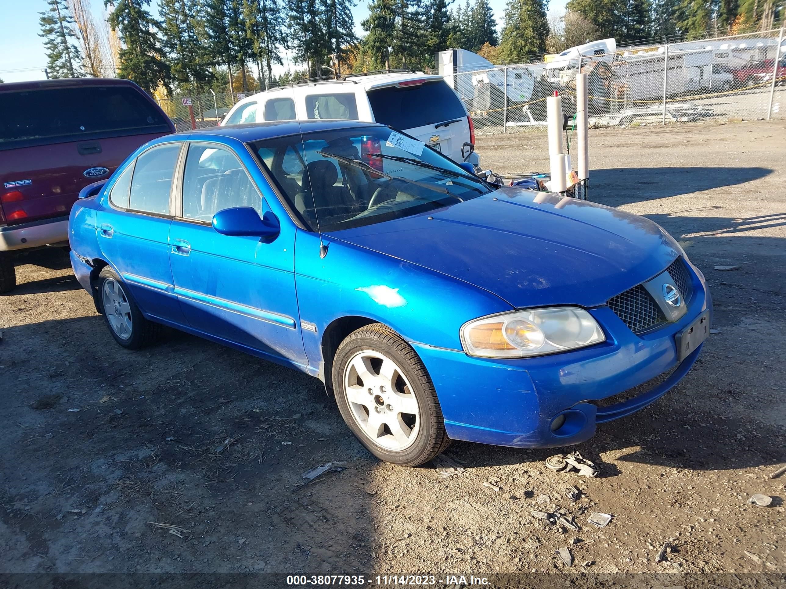 NISSAN SENTRA 2006 3n1cb51d36l548269