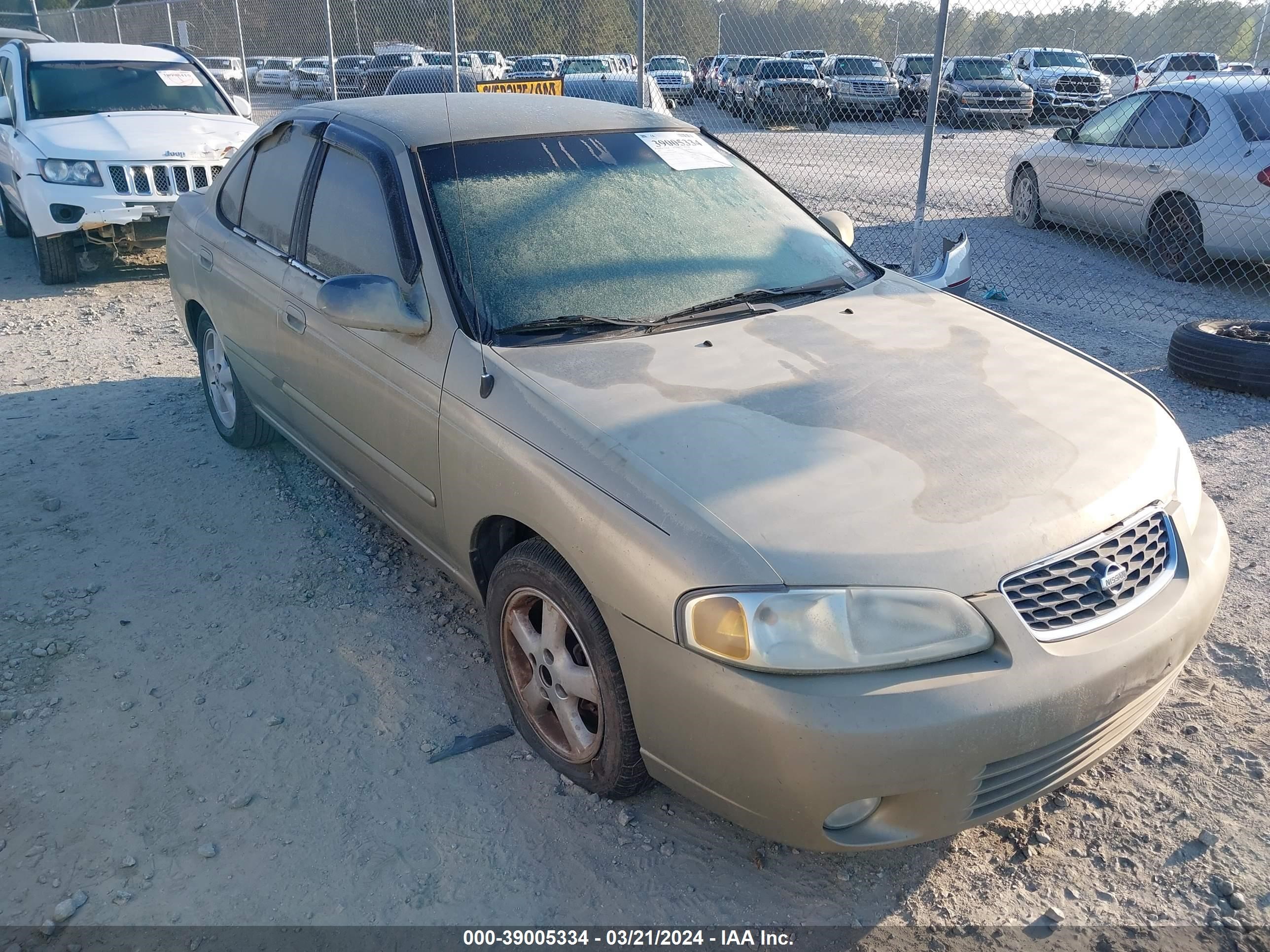 NISSAN SENTRA 2002 3n1cb51d92l604547