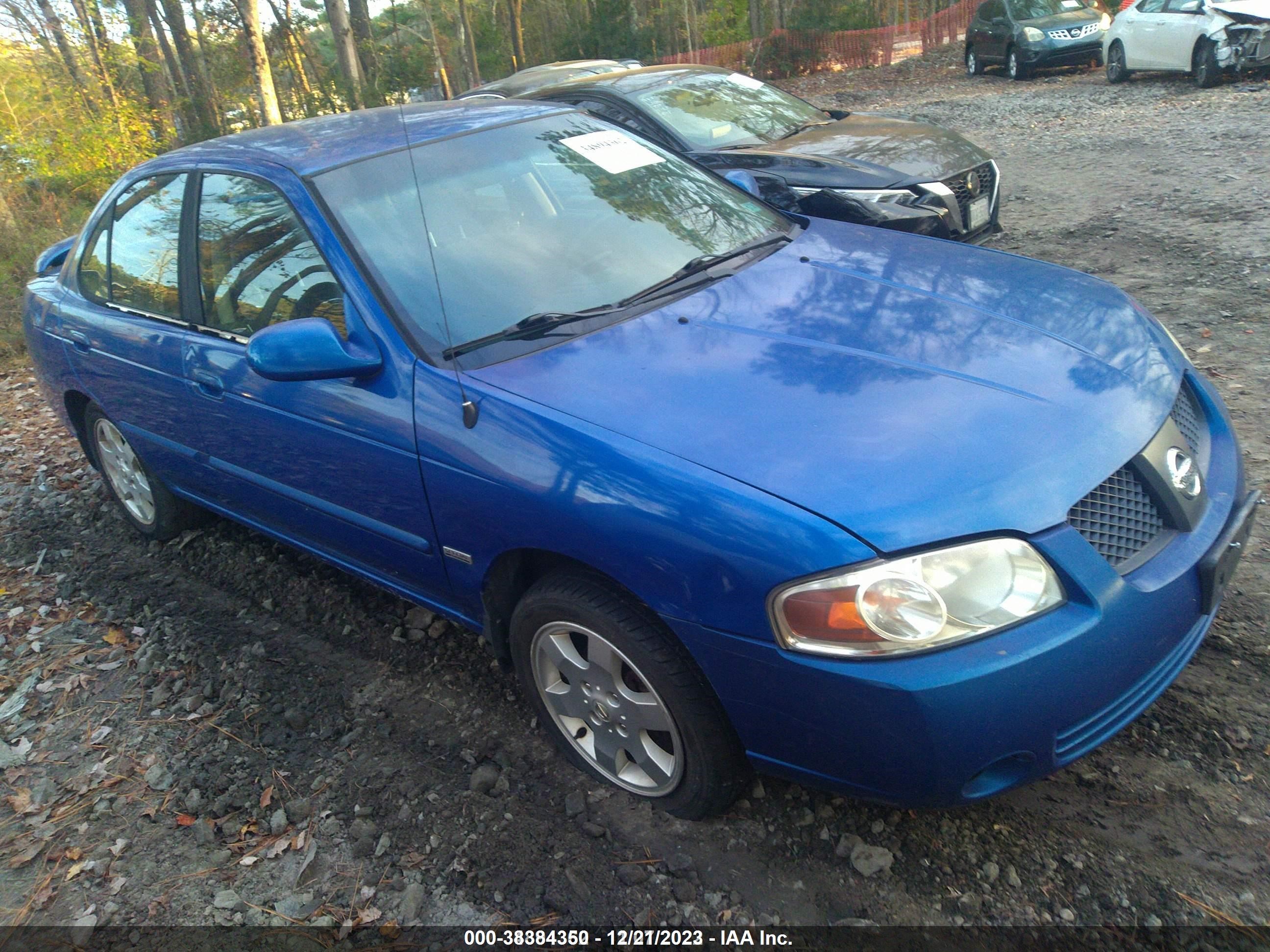 NISSAN SENTRA 2006 3n1cb51d96l547935