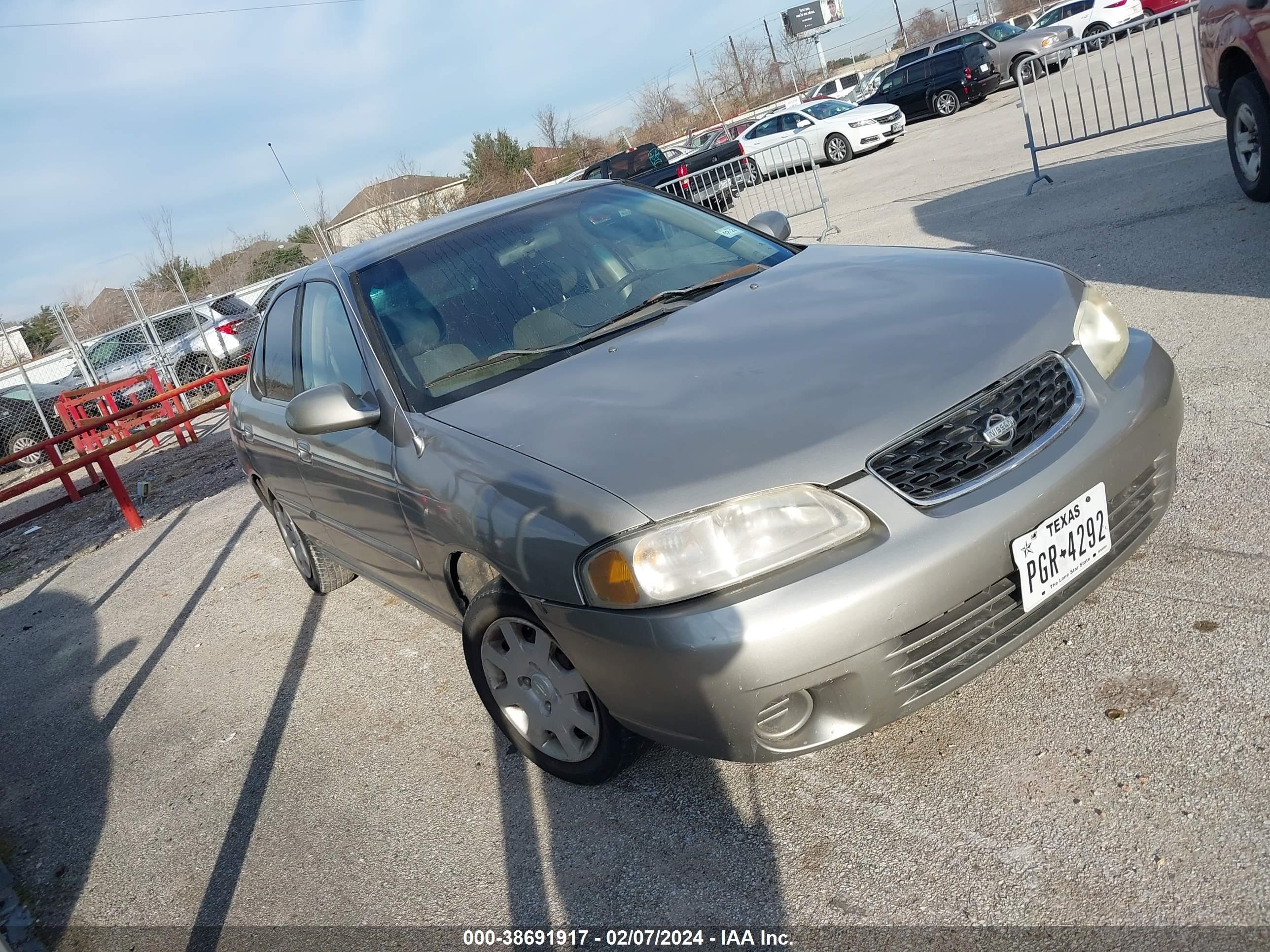 NISSAN SENTRA 2001 3n1cb51dx1l476107