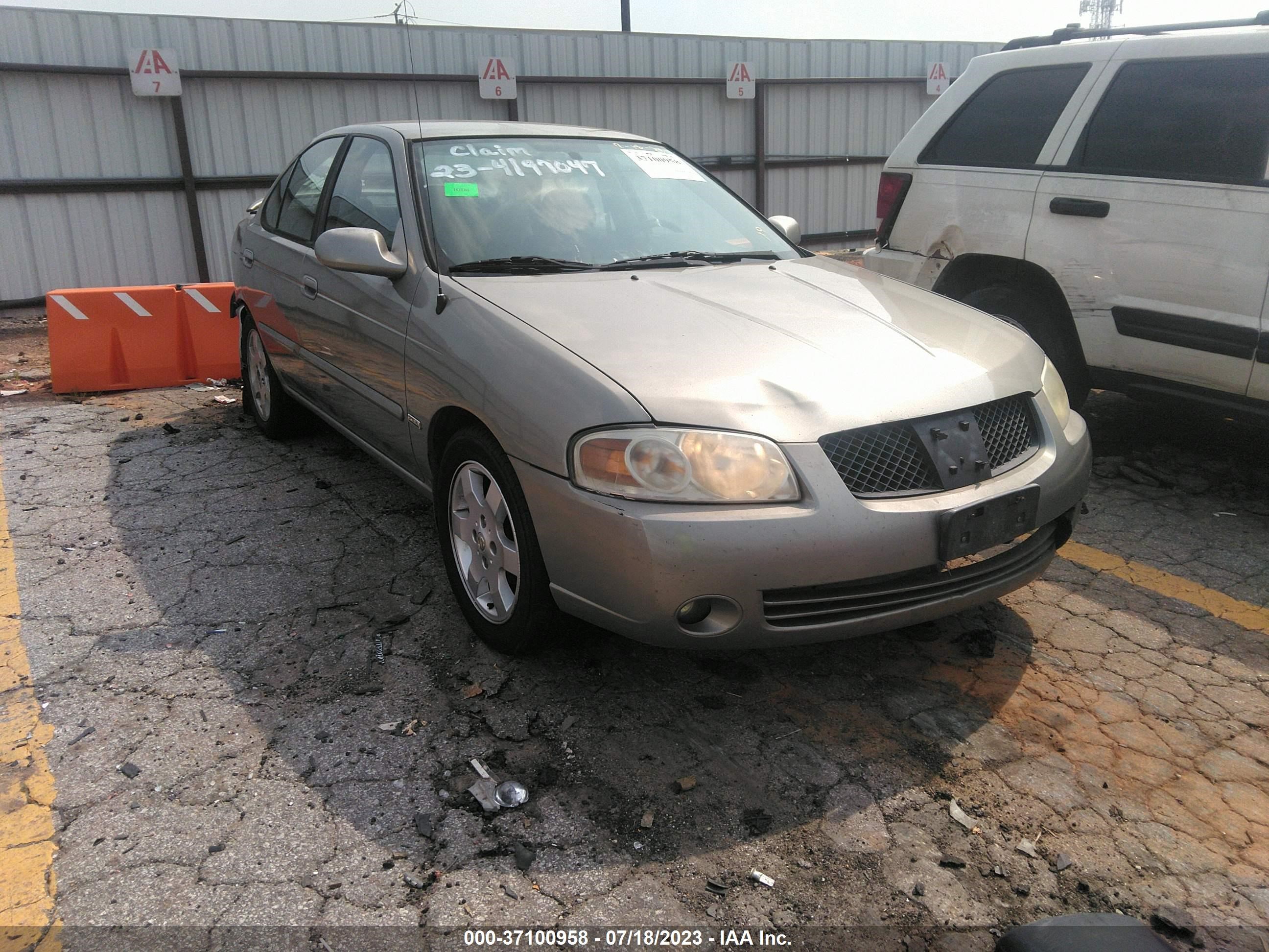 NISSAN SENTRA 2006 3n1cb51dx6l569684