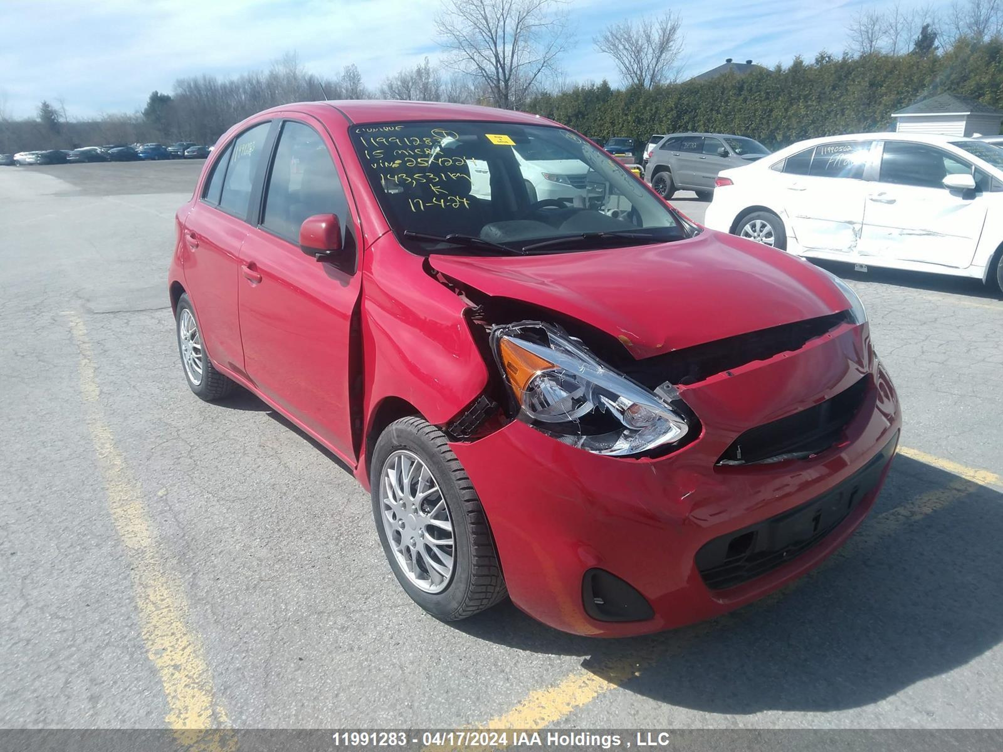 NISSAN MICRA 2015 3n1ck3cp7fl254224