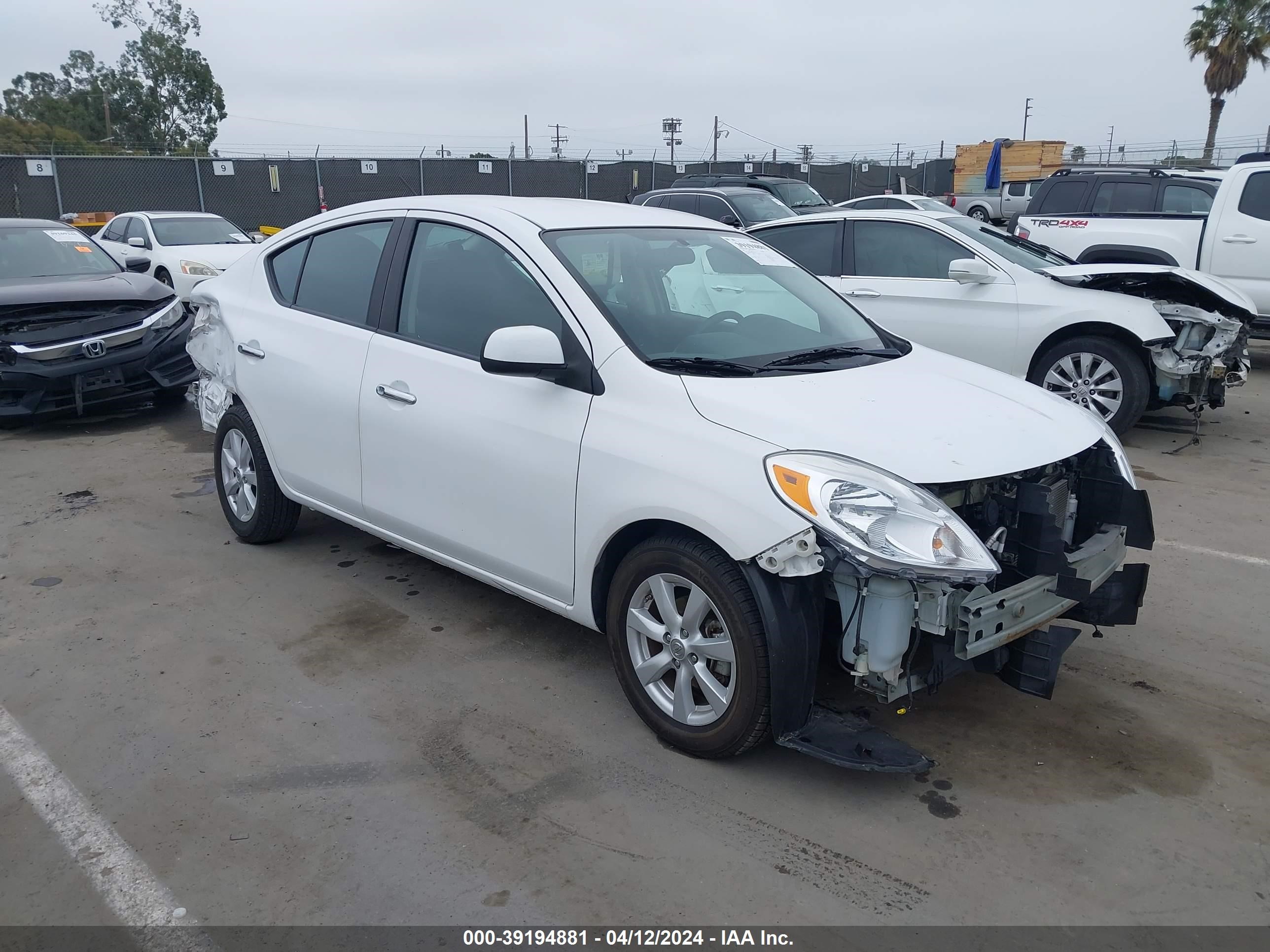 NISSAN VERSA 2012 3n1cn7ap0cl817224