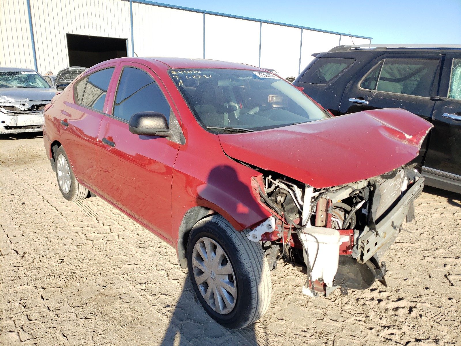 NISSAN VERSA S 2015 3n1cn7ap1fl810819