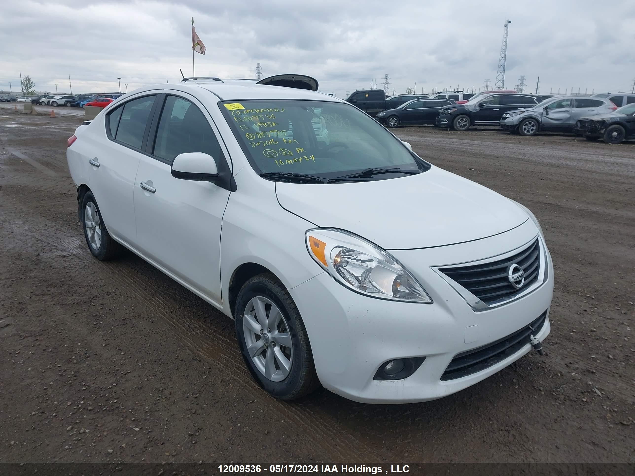 NISSAN VERSA 2012 3n1cn7ap8cl863285