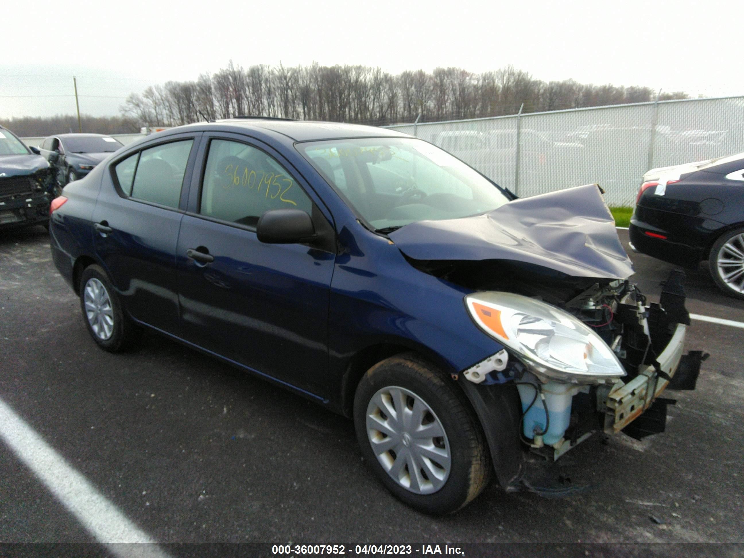 NISSAN VERSA 2013 3n1cn7ap9dl872000