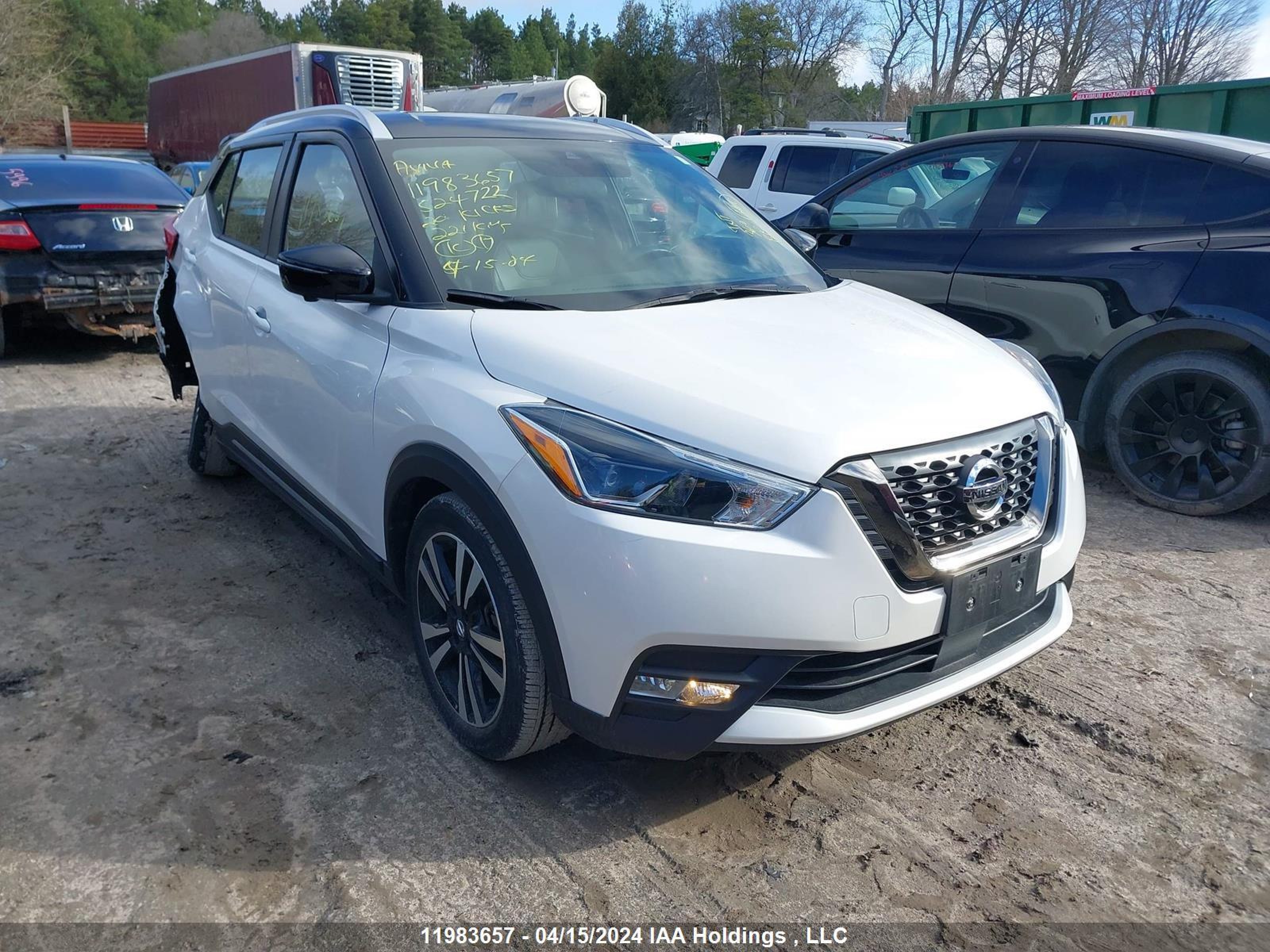 NISSAN KICKS 2020 3n1cp5dv7ll524722