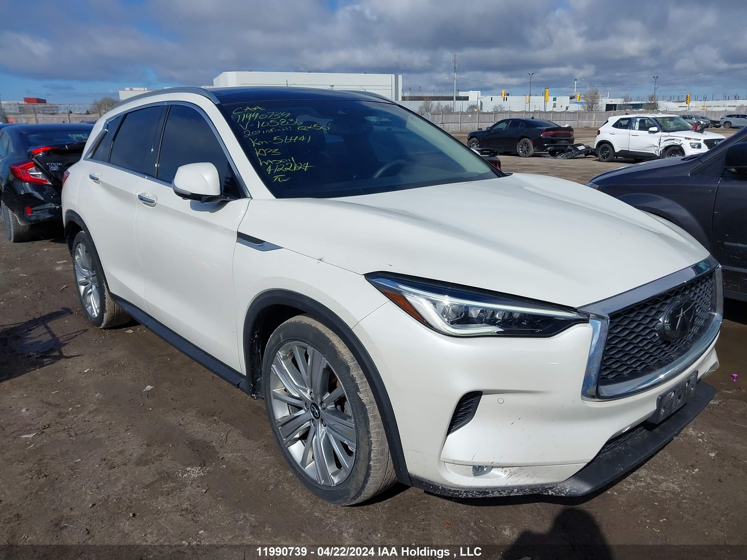 INFINITI QX50 2020 3pcaj5m35lf105836