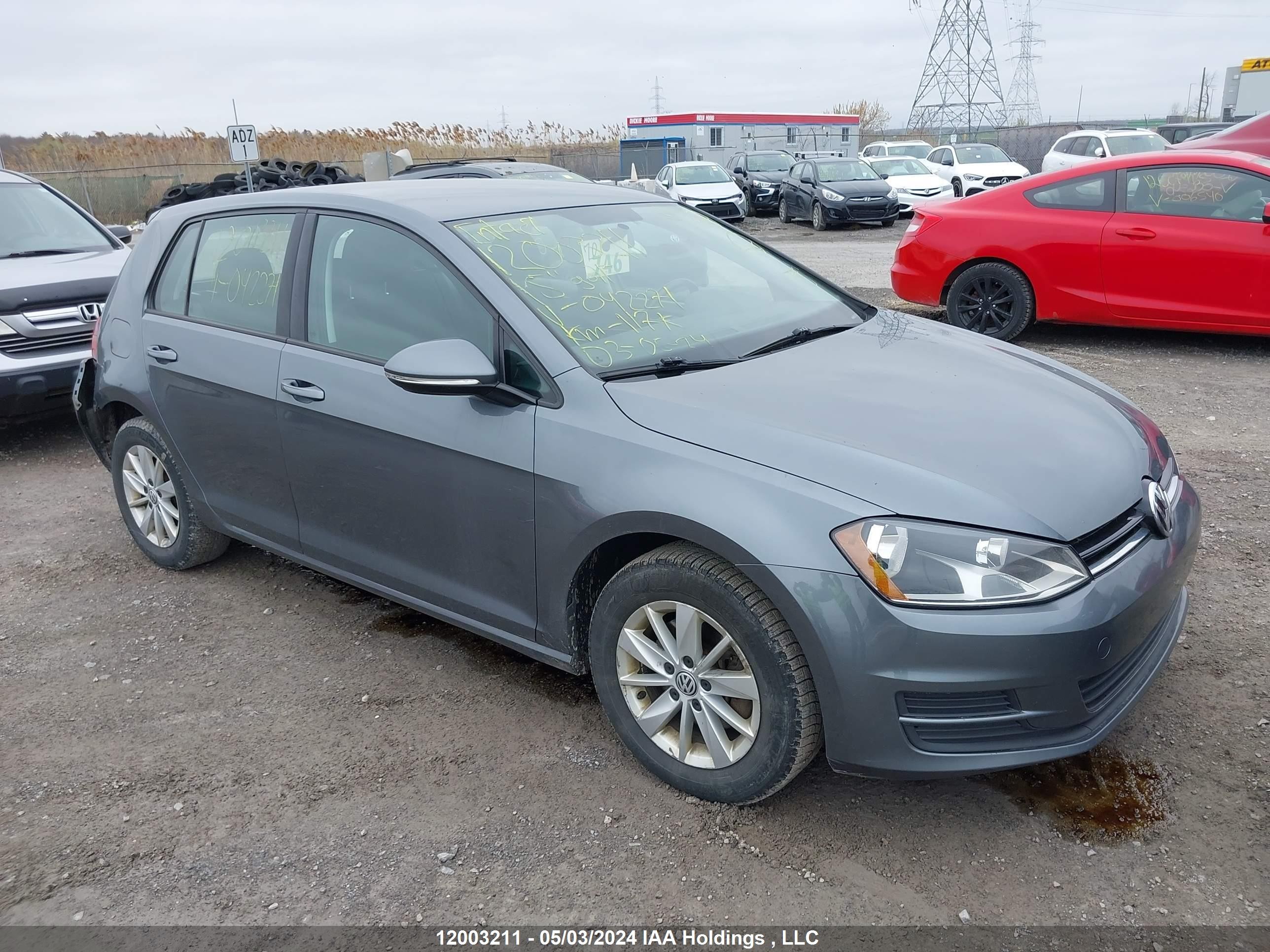 VOLKSWAGEN GOLF 2015 3vw217au4fm042271