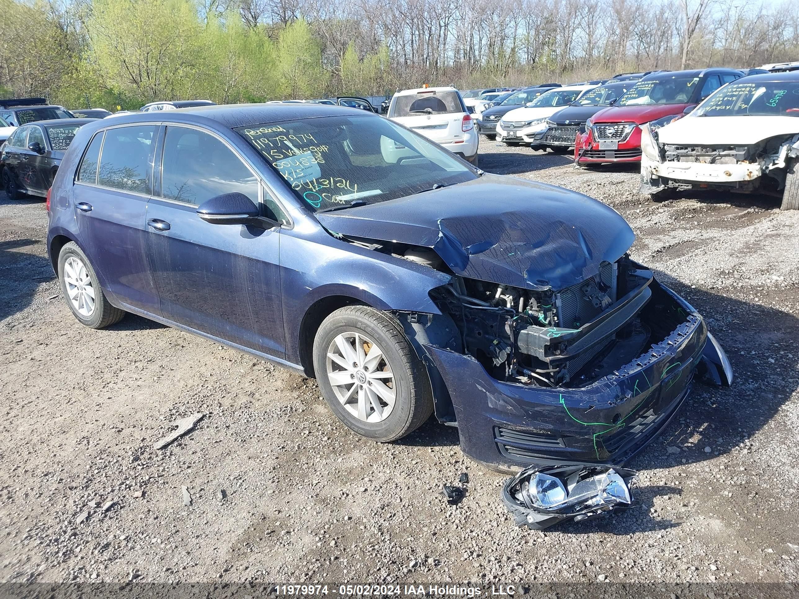 VOLKSWAGEN GOLF 2015 3vw217au5fm004838