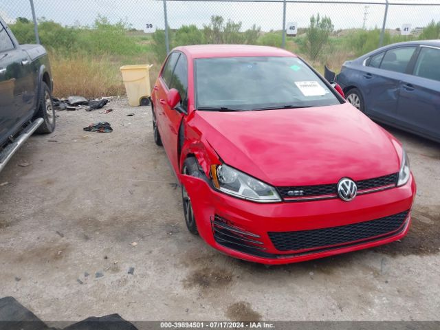 VOLKSWAGEN GOLF 2017 3vw4t7au7hm071401