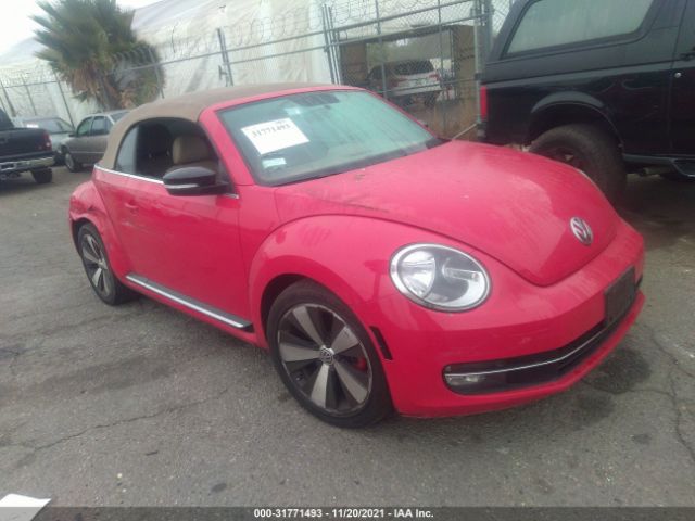 VOLKSWAGEN BEETLE CONVERTIBLE 2013 3vw7a7at3dm801387