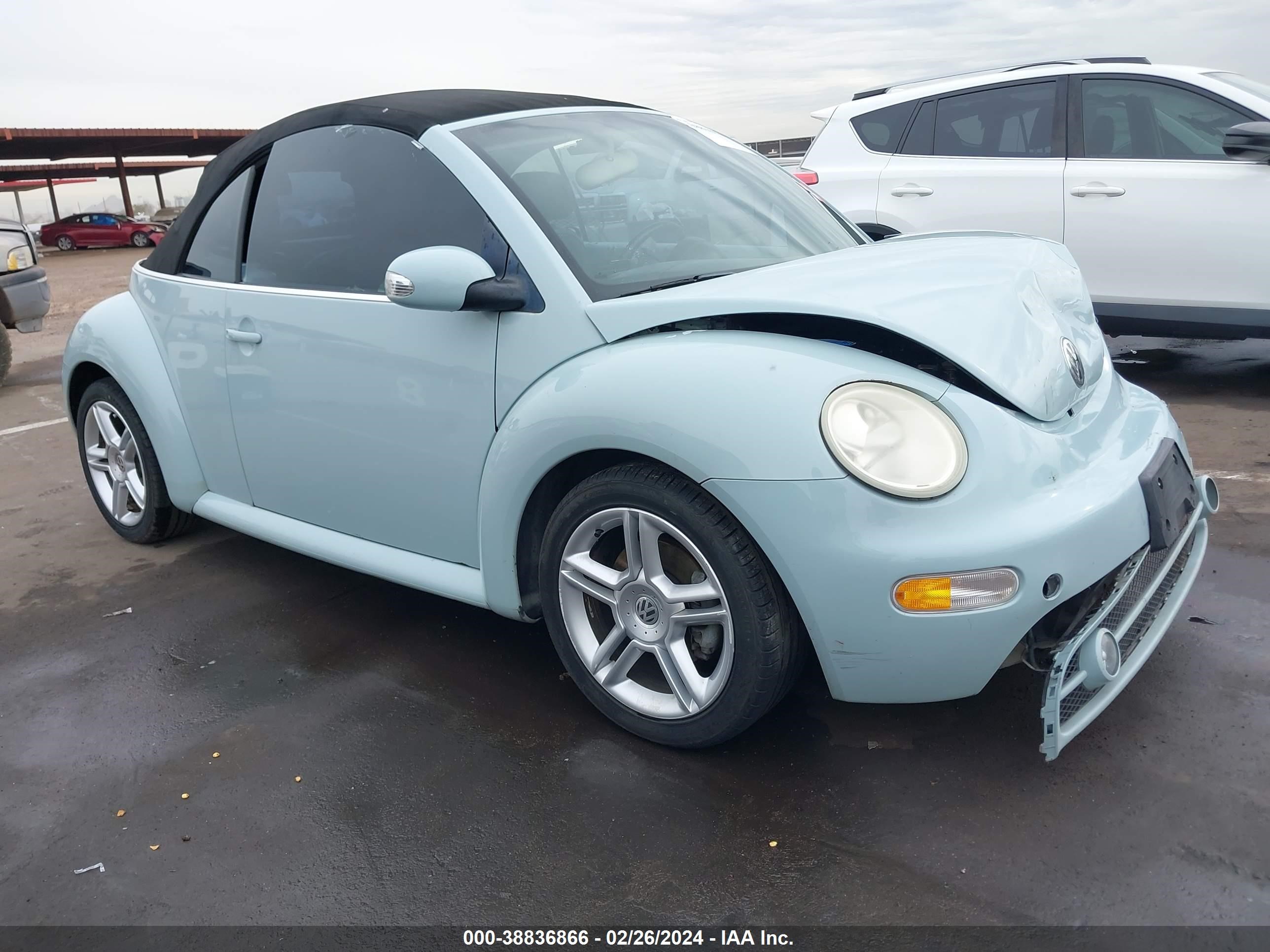 VOLKSWAGEN BEETLE 2005 3vwcd31y35m314119