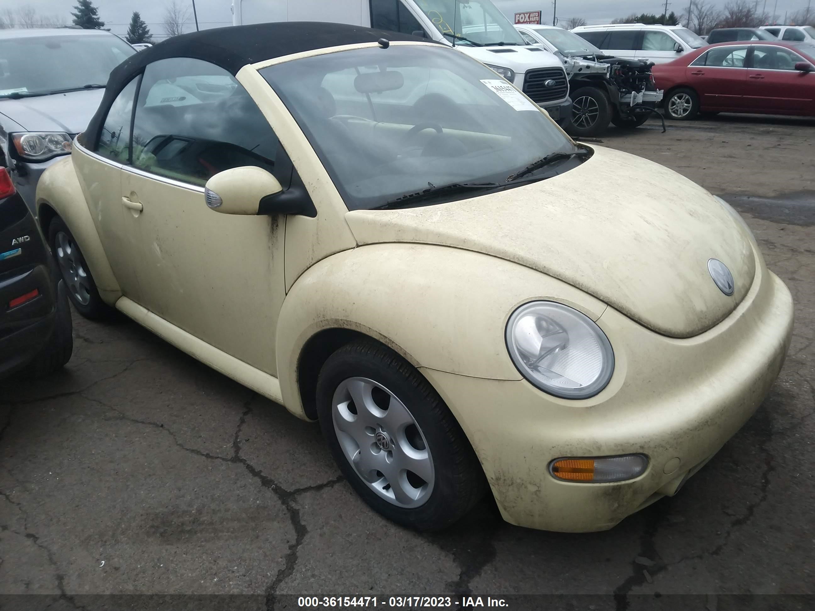 VOLKSWAGEN BEETLE 2003 3vwck21y63m312006