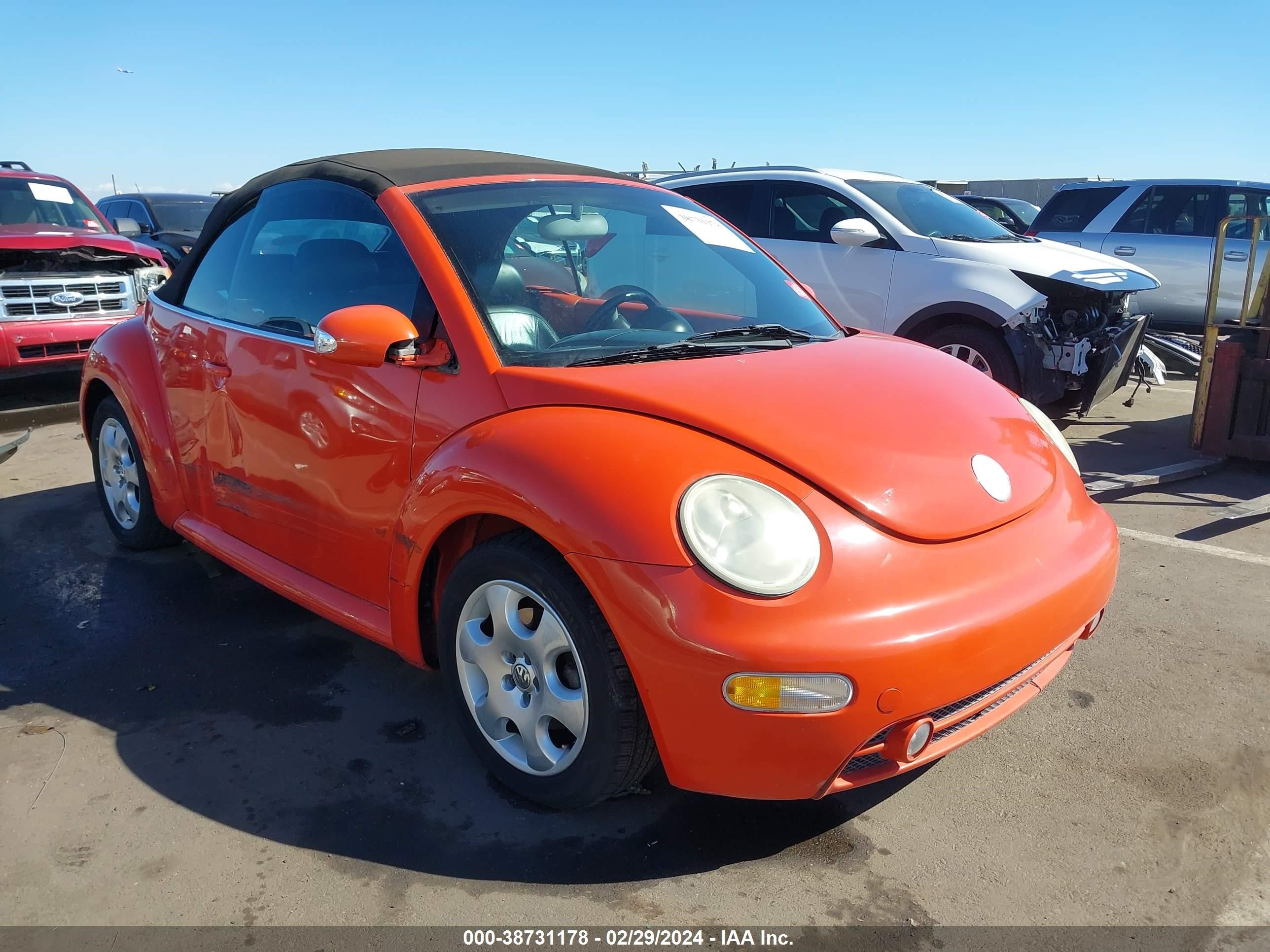 VOLKSWAGEN BEETLE 2003 3vwck21y73m313617