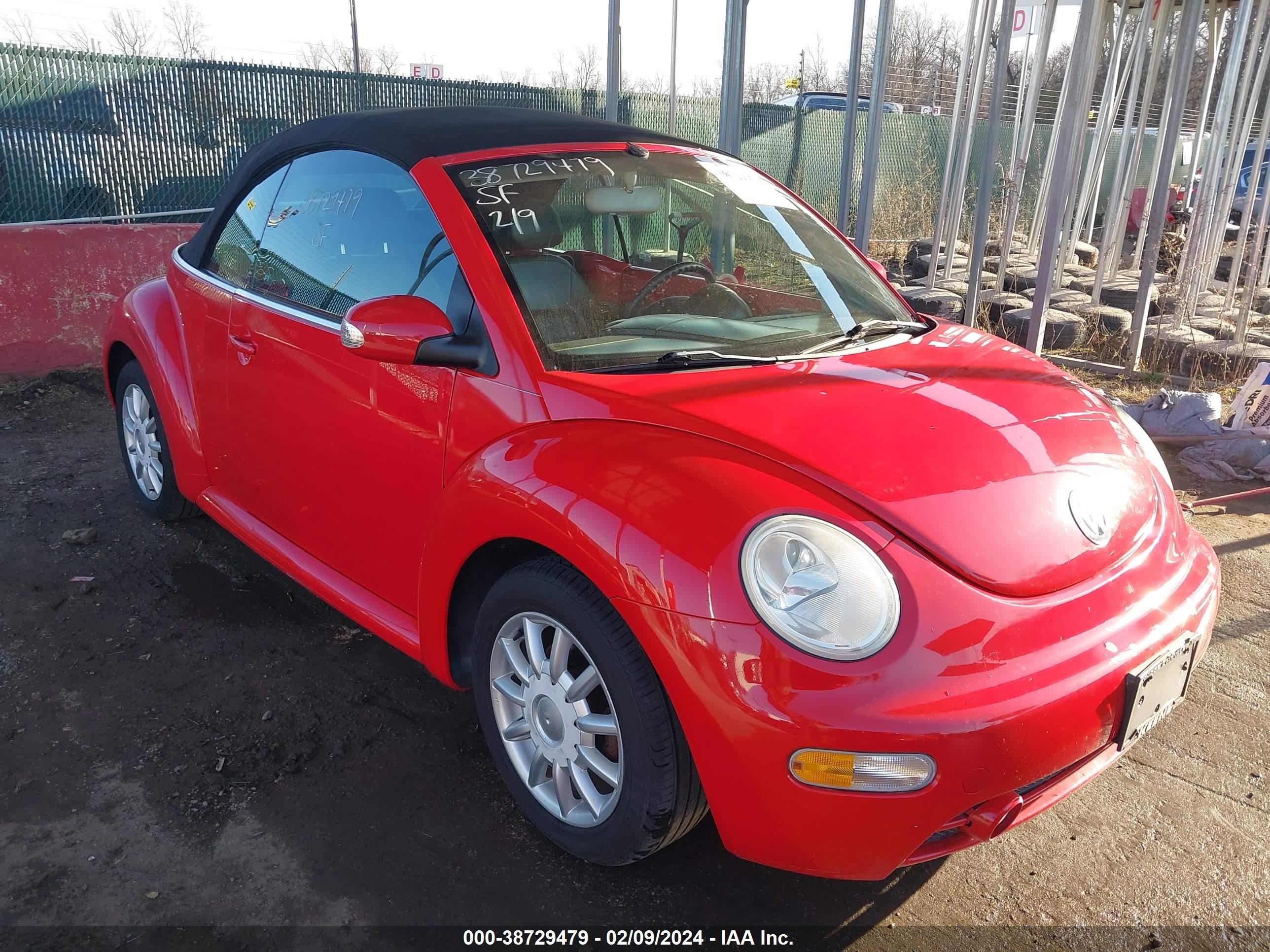 VOLKSWAGEN BEETLE 2005 3vwcm31y55m310461