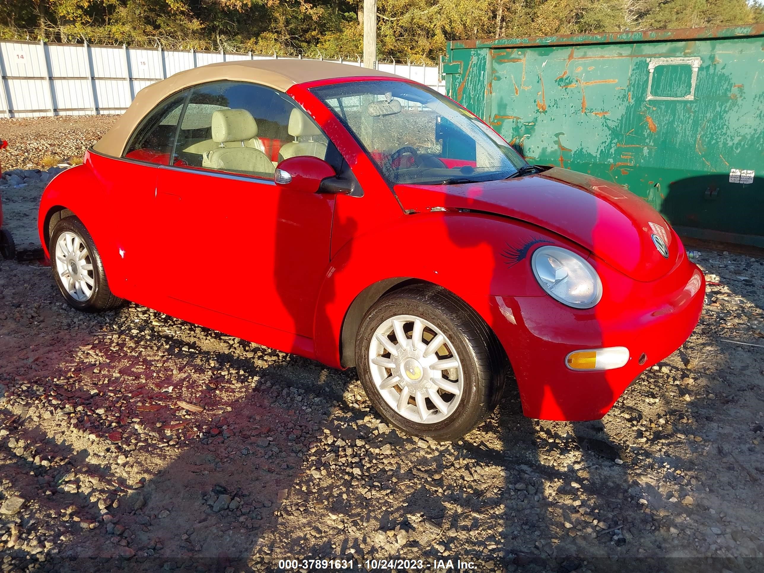 VOLKSWAGEN BEETLE 2005 3vwcm31y95m315050