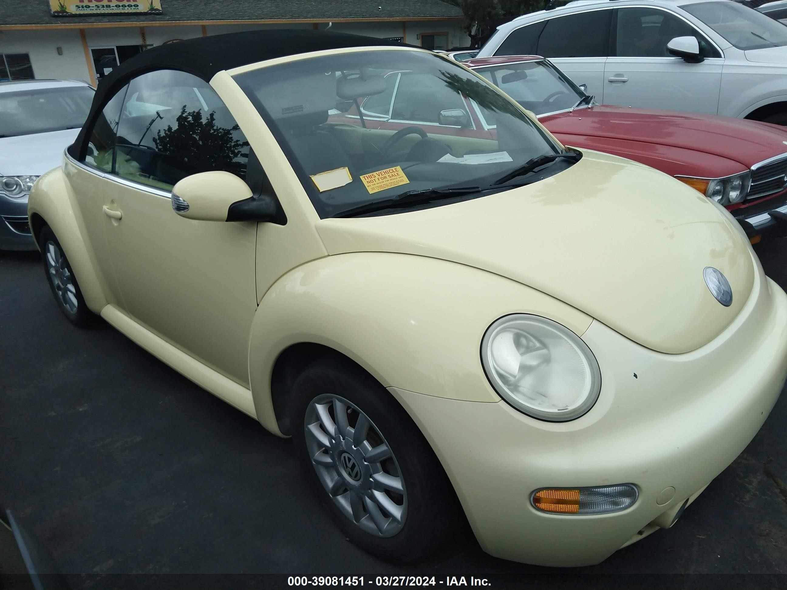 VOLKSWAGEN BEETLE 2005 3vwcm31yx5m317888