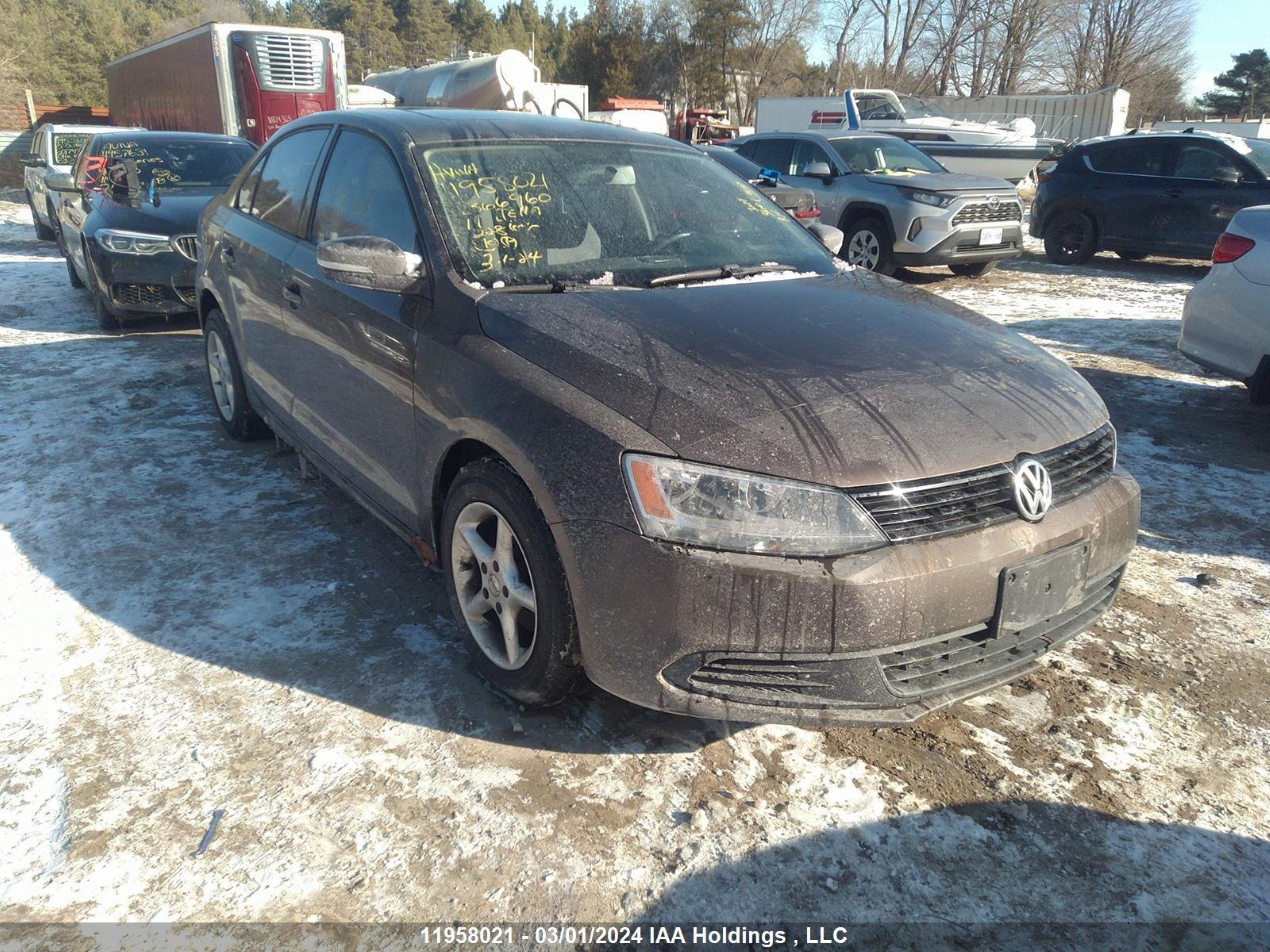 VOLKSWAGEN JETTA 2011 3vwdk7aj6bm366960