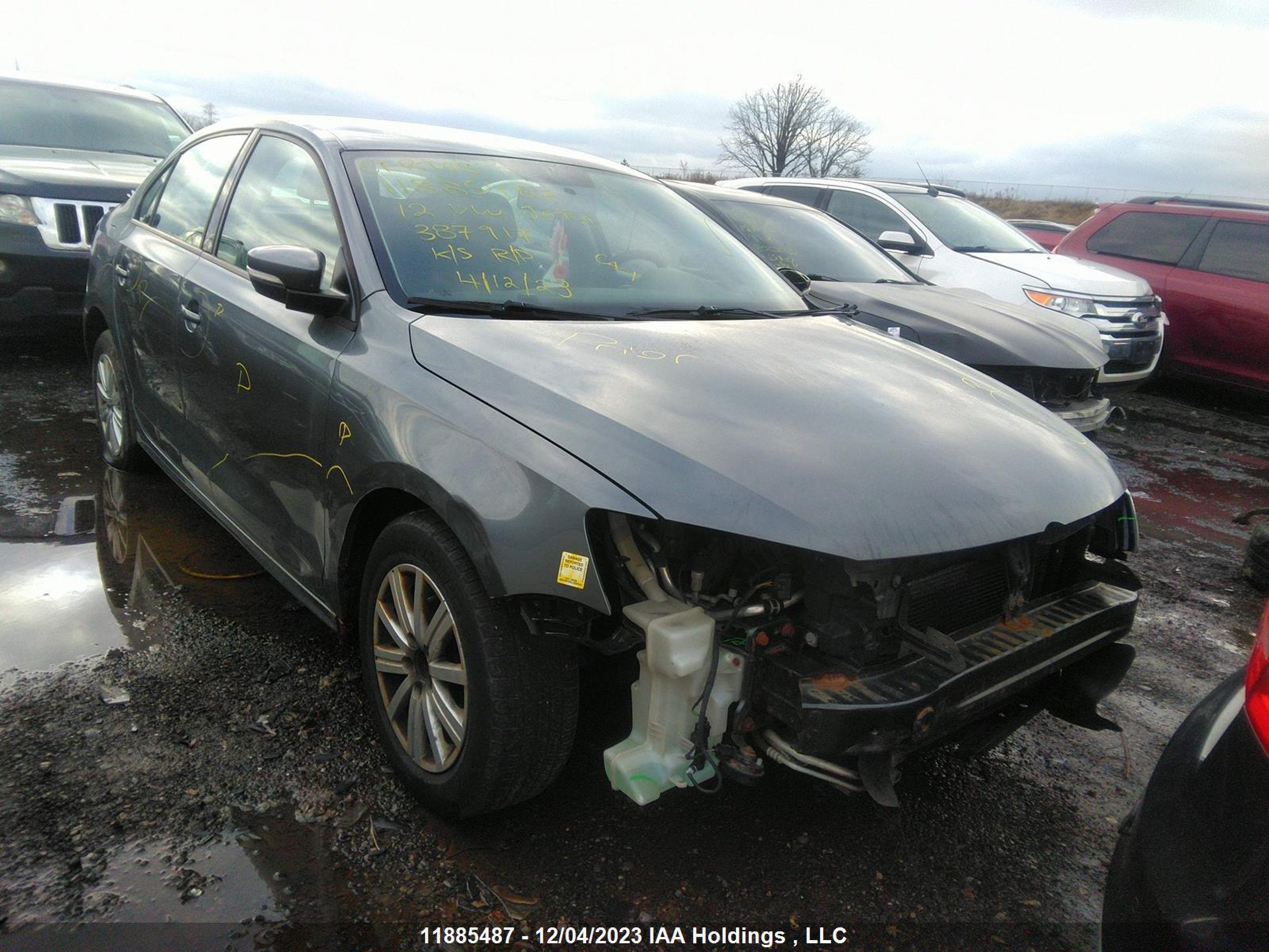 VOLKSWAGEN JETTA 2012 3vwdk7aj9cm387917