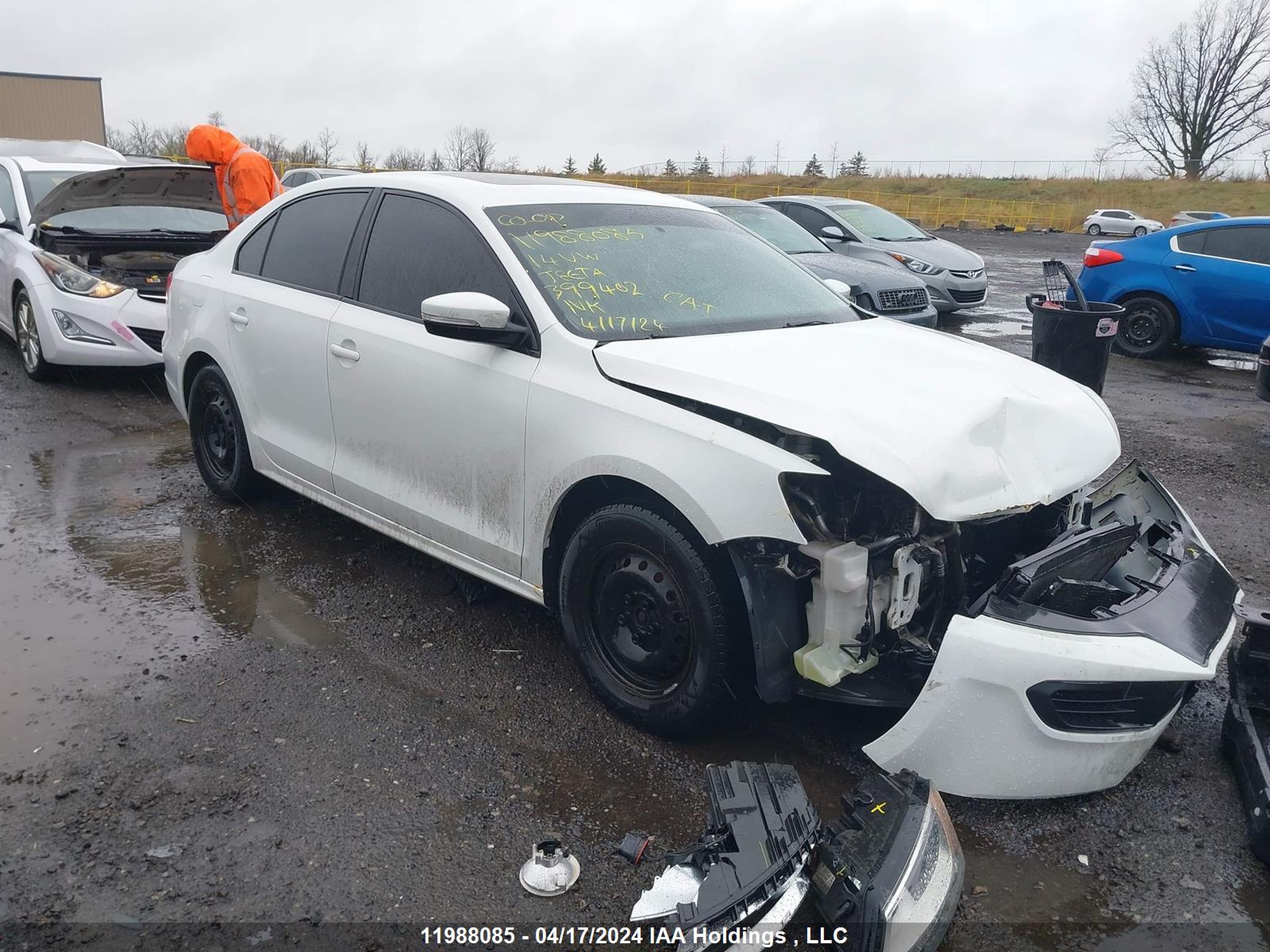 VOLKSWAGEN JETTA 2014 3vwdk7ajxem399402