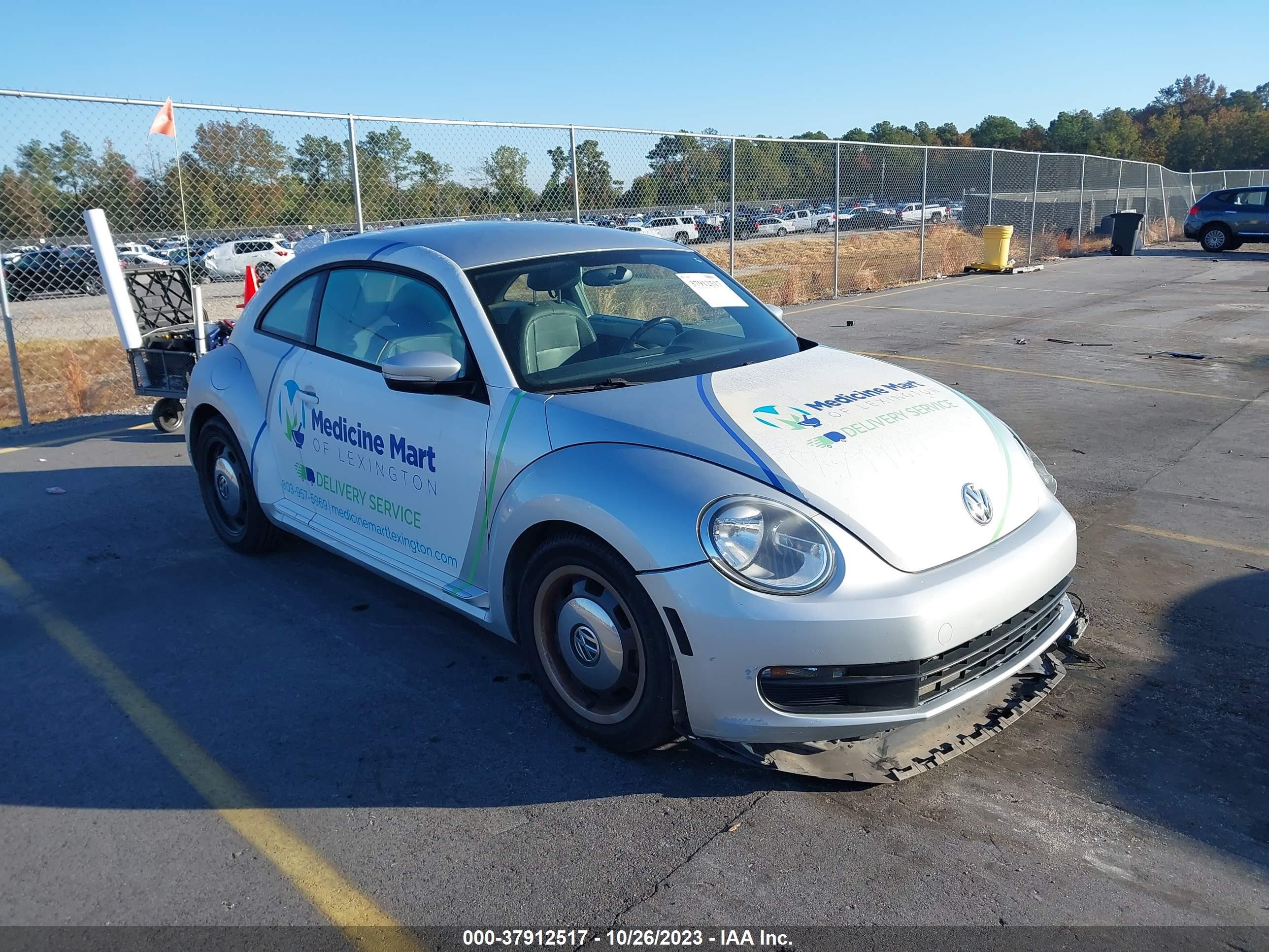 VOLKSWAGEN BEETLE 2012 3vwjx7at1cm664792