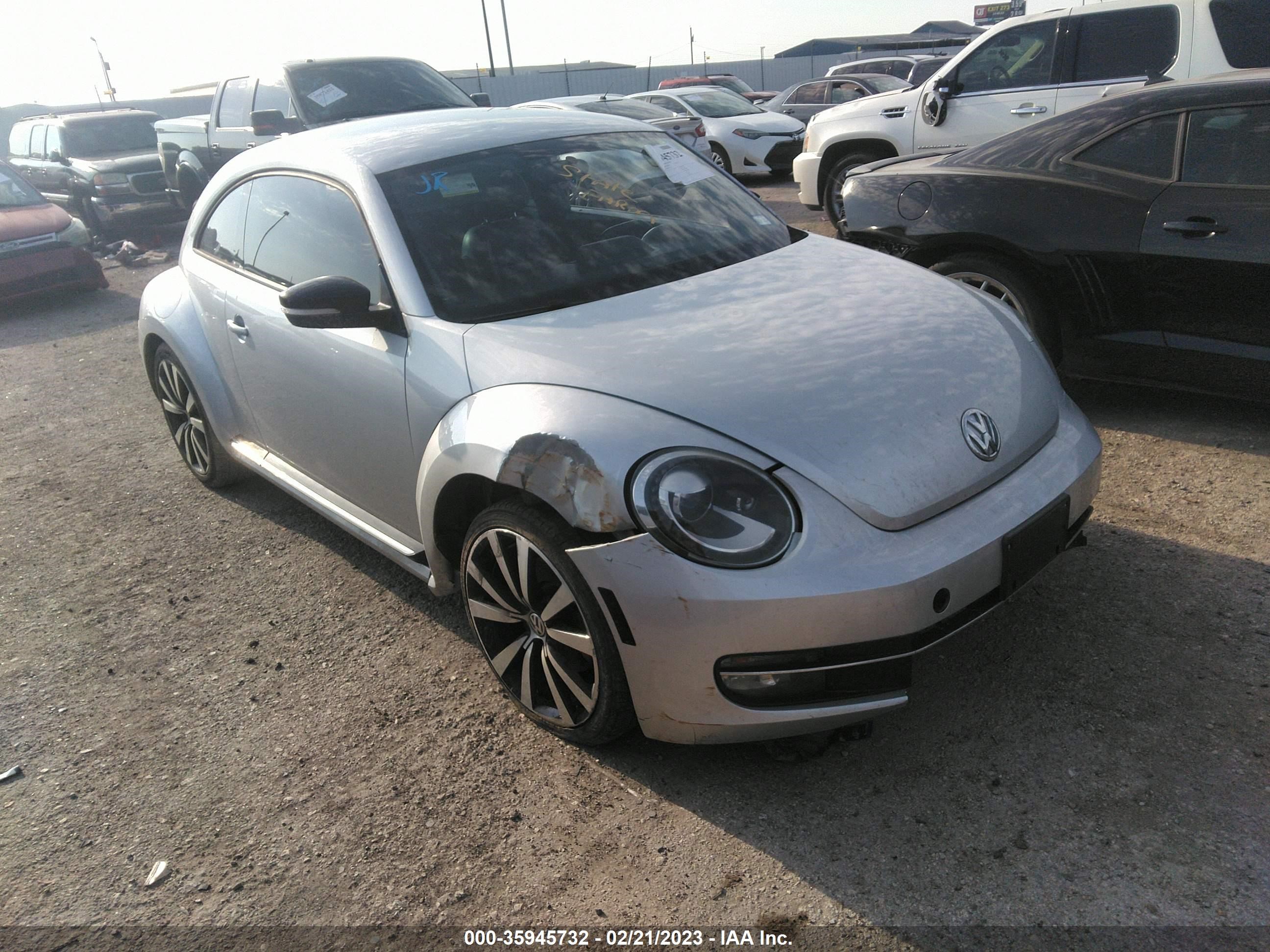 VOLKSWAGEN BEETLE 2012 3vwva7at8cm635504