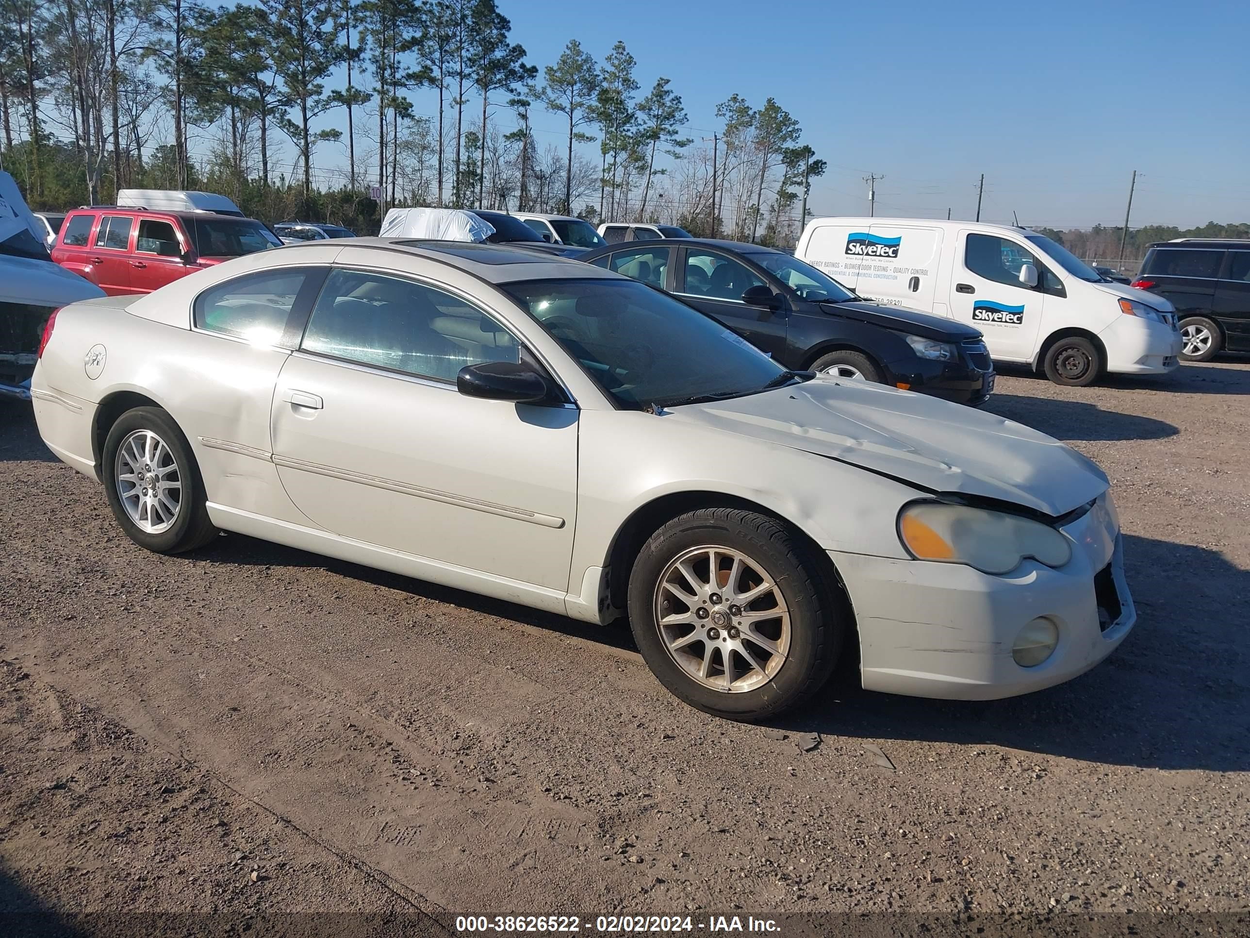 CHRYSLER SEBRING 2005 4c3ag42g95e038244